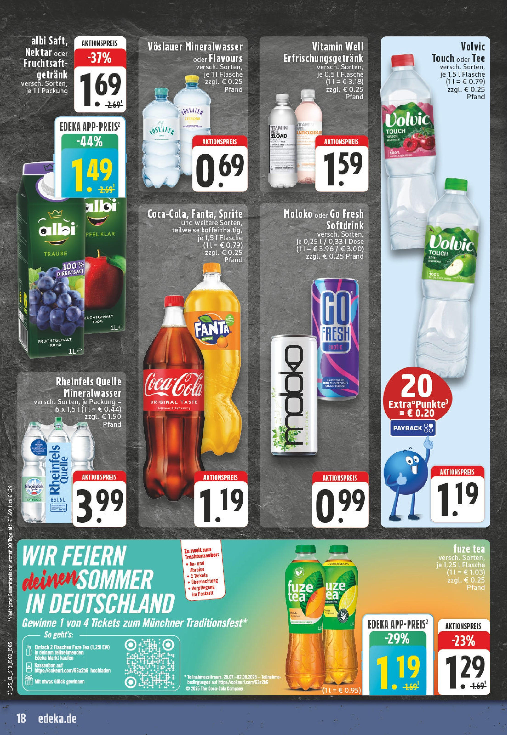 Edeka prospekt Oelde (ab 27.07.2025) » Angebote Online | Seite: 18 | Produkte: Sprite, Äpfel, Volvic touch, Rheinfels quelle Edeka prospekt Oelde (ab 27.07.2025) » Angebote Online | Seite: 18 | Produkte: Sprite, Äpfel, Volvic touch, Rheinfels quelle