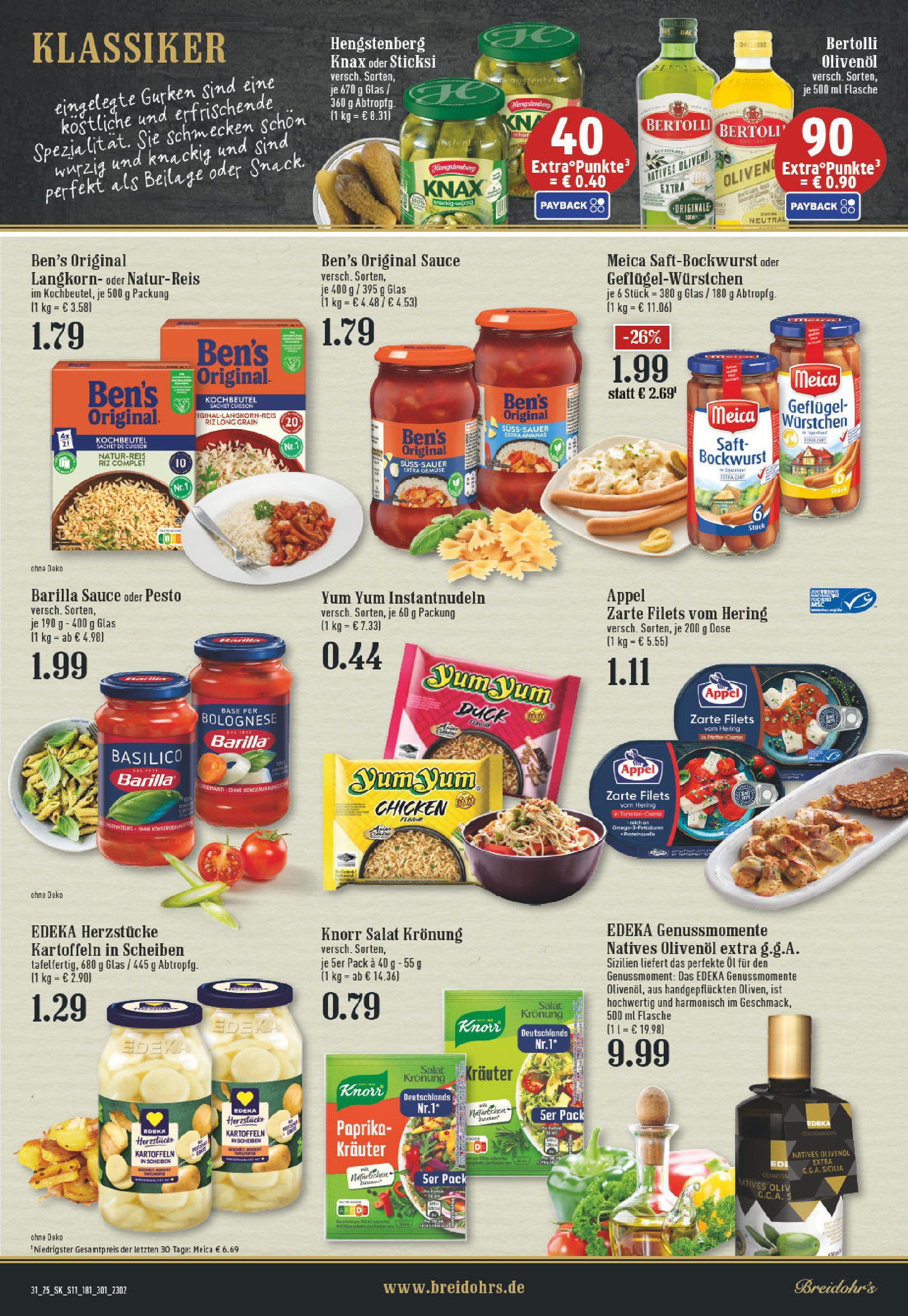 Edeka prospekt Rösrath	 (ab 27.07.2025) » Angebote Online | Seite: 11 | Produkte: Barilla, Olivenol, Knorr, Salat
