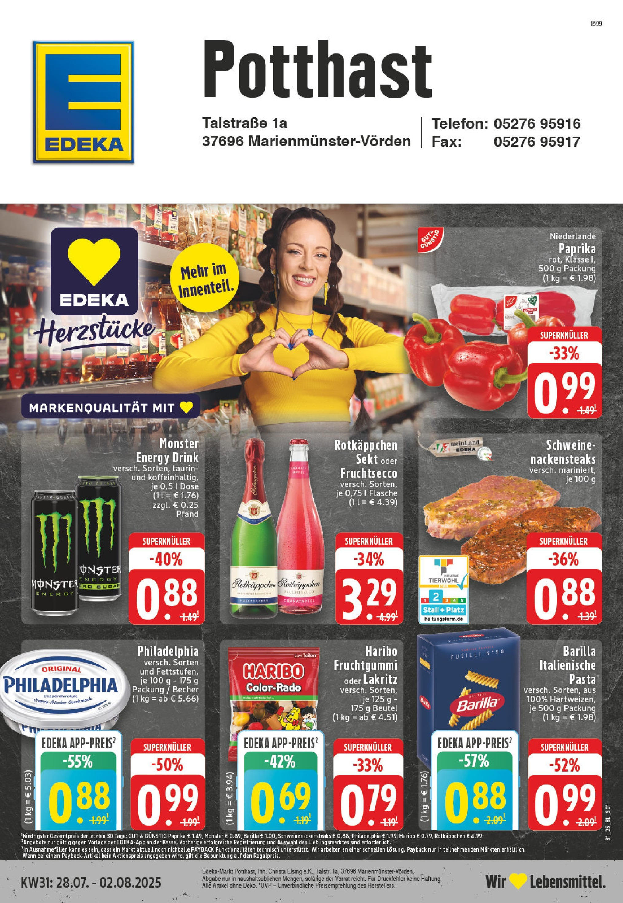 Edeka prospekt Marienmuenster-Voerden (ab 27.07.2025) » Angebote Online | Seite: 1 | Produkte: Sekt, Äpfel, Fruchtsecco, Rotkäppchen Edeka prospekt Marienmuenster-Voerden (ab 27.07.2025) » Angebote Online | Seite: 1 | Produkte: Sekt, Äpfel, Fruchtsecco, Rotkäppchen