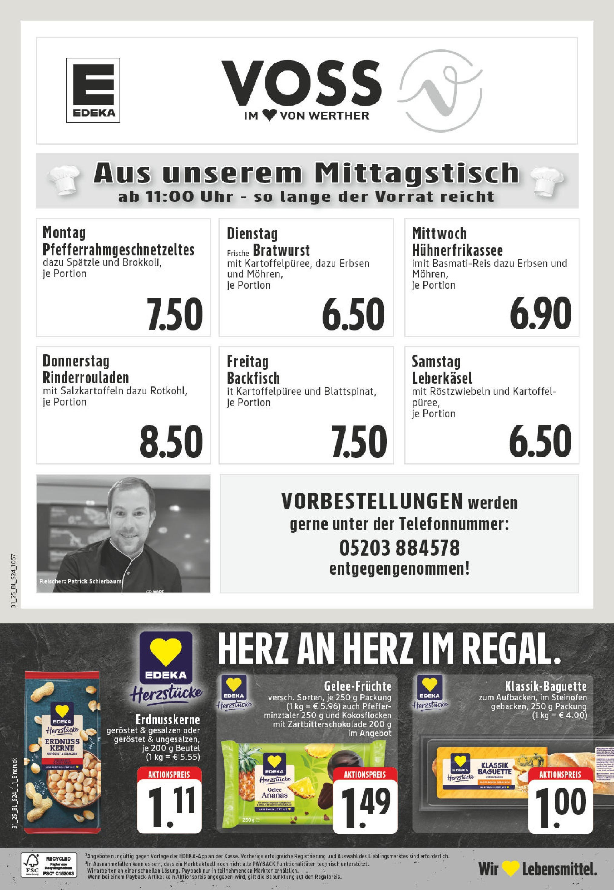 Edeka prospekt Werther (ab 27.07.2025) » Angebote Online | Seite: 24 | Produkte: Bratwurst, Baguette, Pfeffer, Uhr Edeka prospekt Werther (ab 27.07.2025) » Angebote Online | Seite: 24 | Produkte: Bratwurst, Baguette, Pfeffer, Uhr