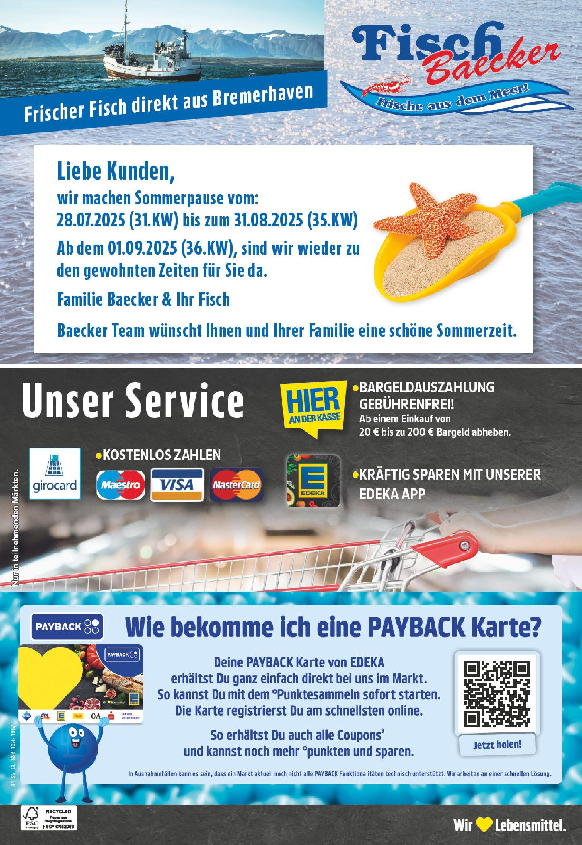 Edeka prospekt Herne-Sodingen	 (ab 27.07.2025) » Angebote Online | Seite: 24 | Produkte: Fisch