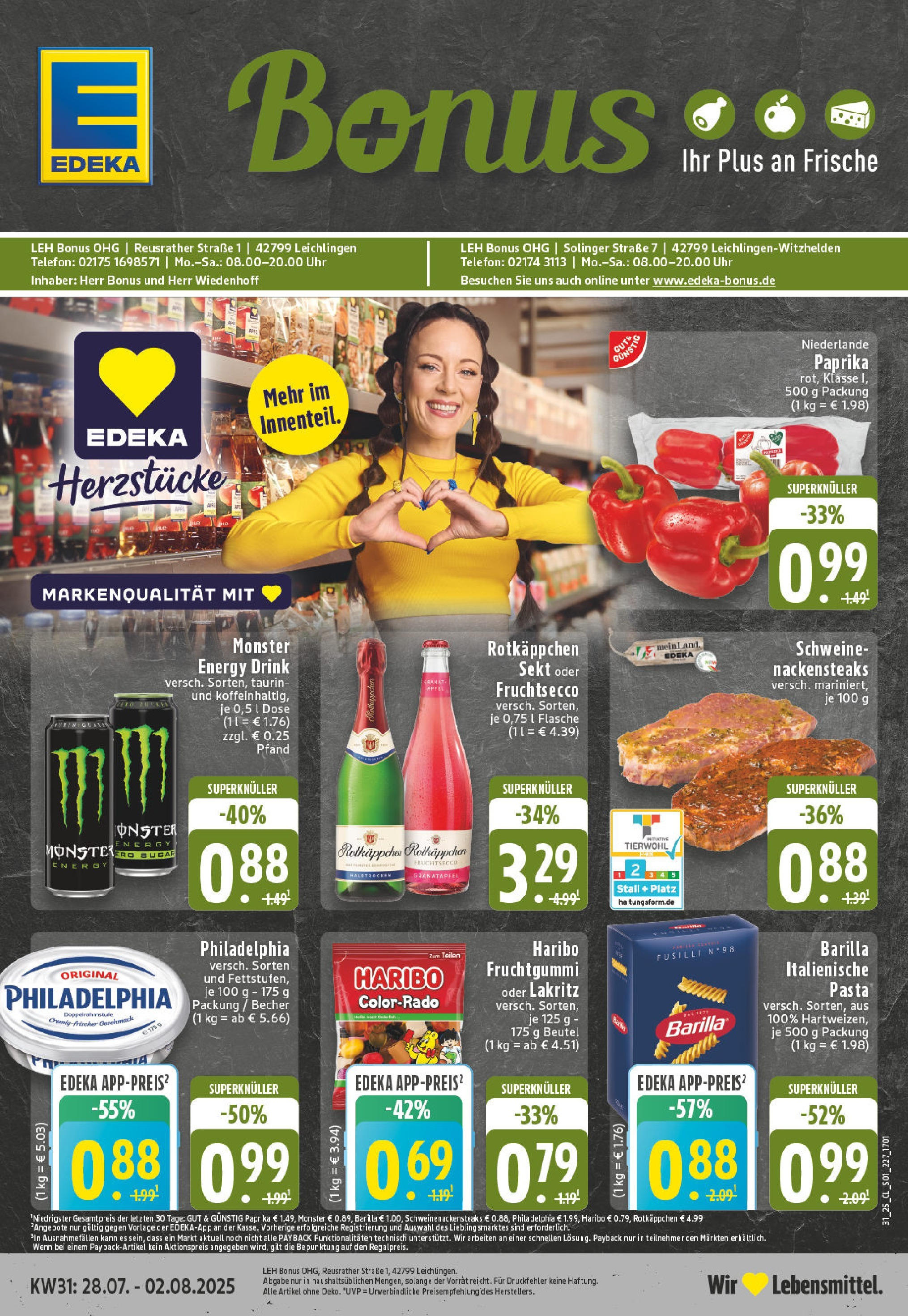 EDEKA Prospekt ab 27.07.2025 - Prospekt Leichlingen Online