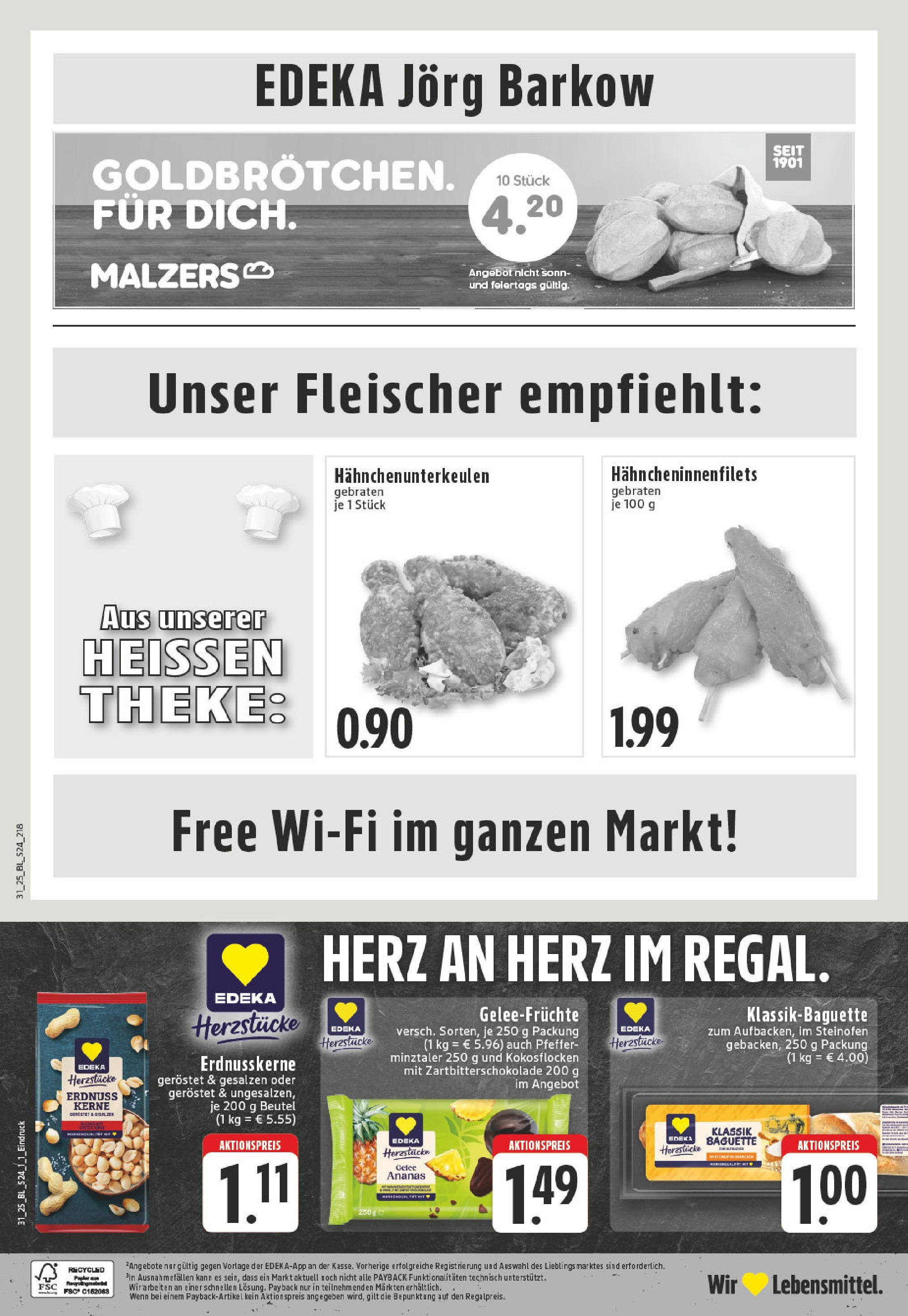 Edeka prospekt Oberhausen (ab 27.07.2025) » Angebote Online | Seite: 24 | Produkte: Theke, Baguette, Ananas, Pfeffer Edeka prospekt Oberhausen (ab 27.07.2025) » Angebote Online | Seite: 24 | Produkte: Theke, Baguette, Ananas, Pfeffer