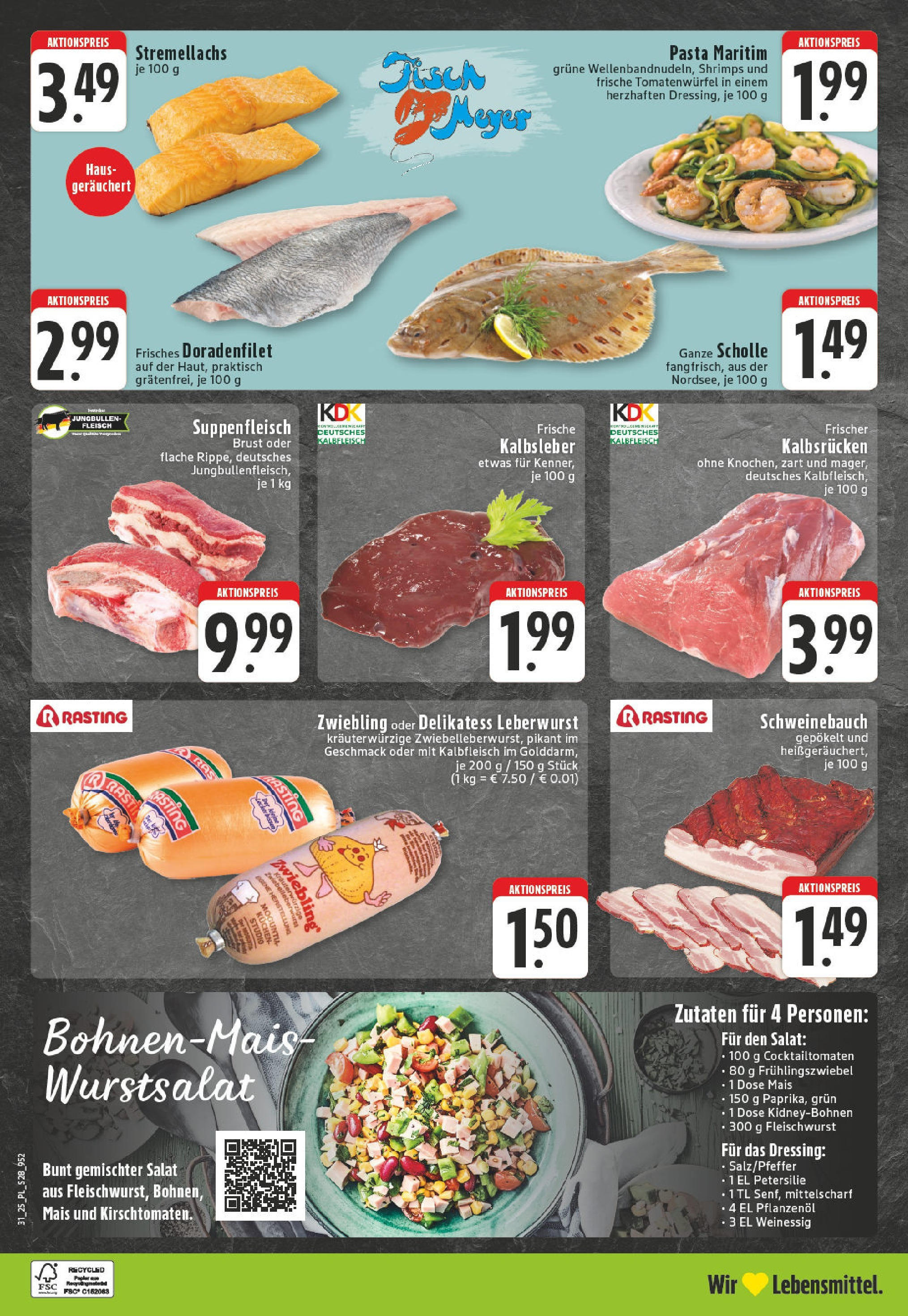 Edeka prospekt Bornheim (ab 27.07.2025) » Angebote Online | Seite: 28 | Produkte: Frühlingszwiebel, Schweinebauch, Pasta, Kuchen Edeka prospekt Bornheim (ab 27.07.2025) » Angebote Online | Seite: 28 | Produkte: Frühlingszwiebel, Schweinebauch, Pasta, Kuchen