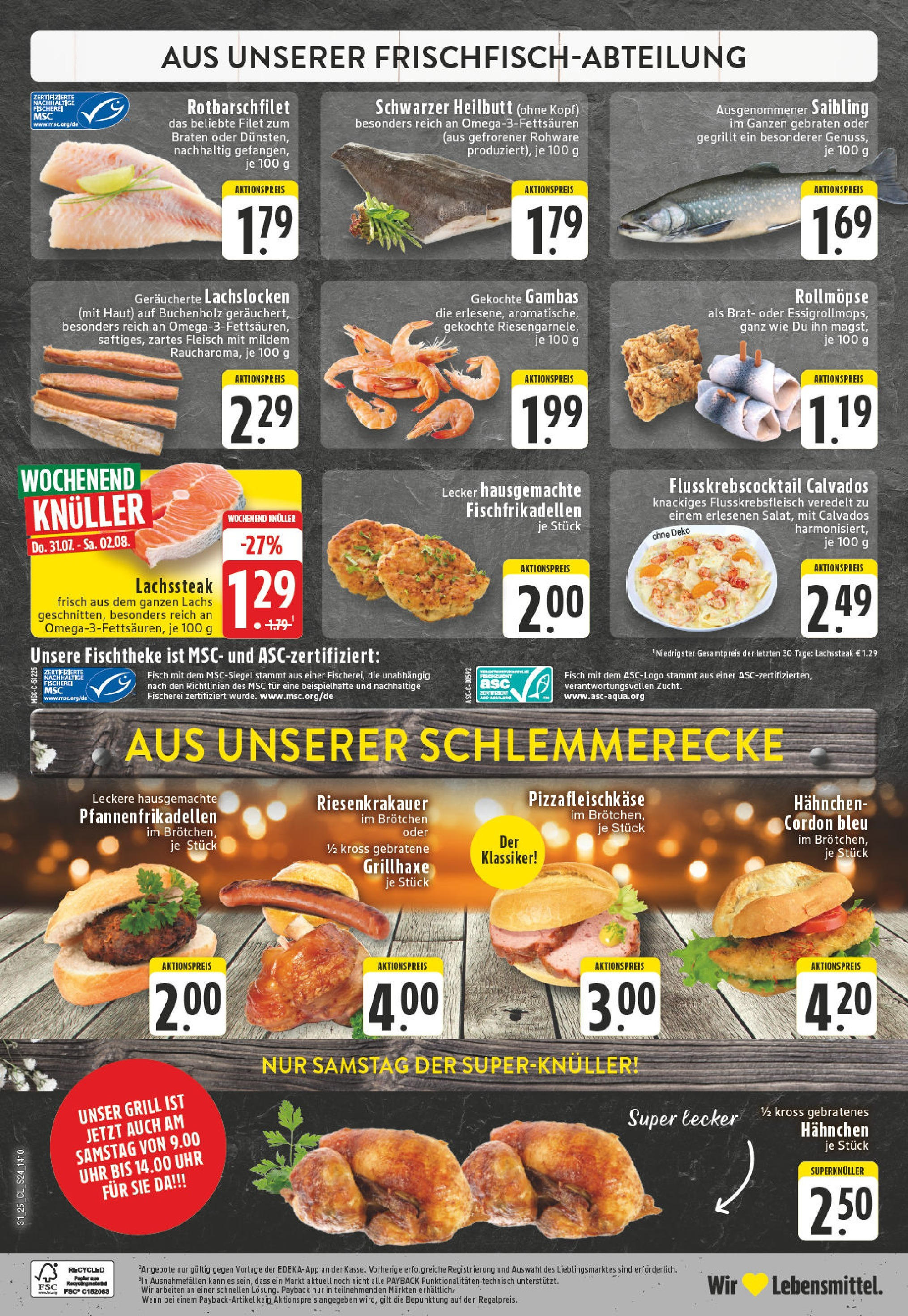 Edeka prospekt Ransbach-Baumbach (ab 27.07.2025) » Angebote Online | Seite: 24 | Produkte: Hahnchen, Pizza, Steak, Fleisch Edeka prospekt Ransbach-Baumbach (ab 27.07.2025) » Angebote Online | Seite: 24 | Produkte: Hahnchen, Pizza, Steak, Fleisch
