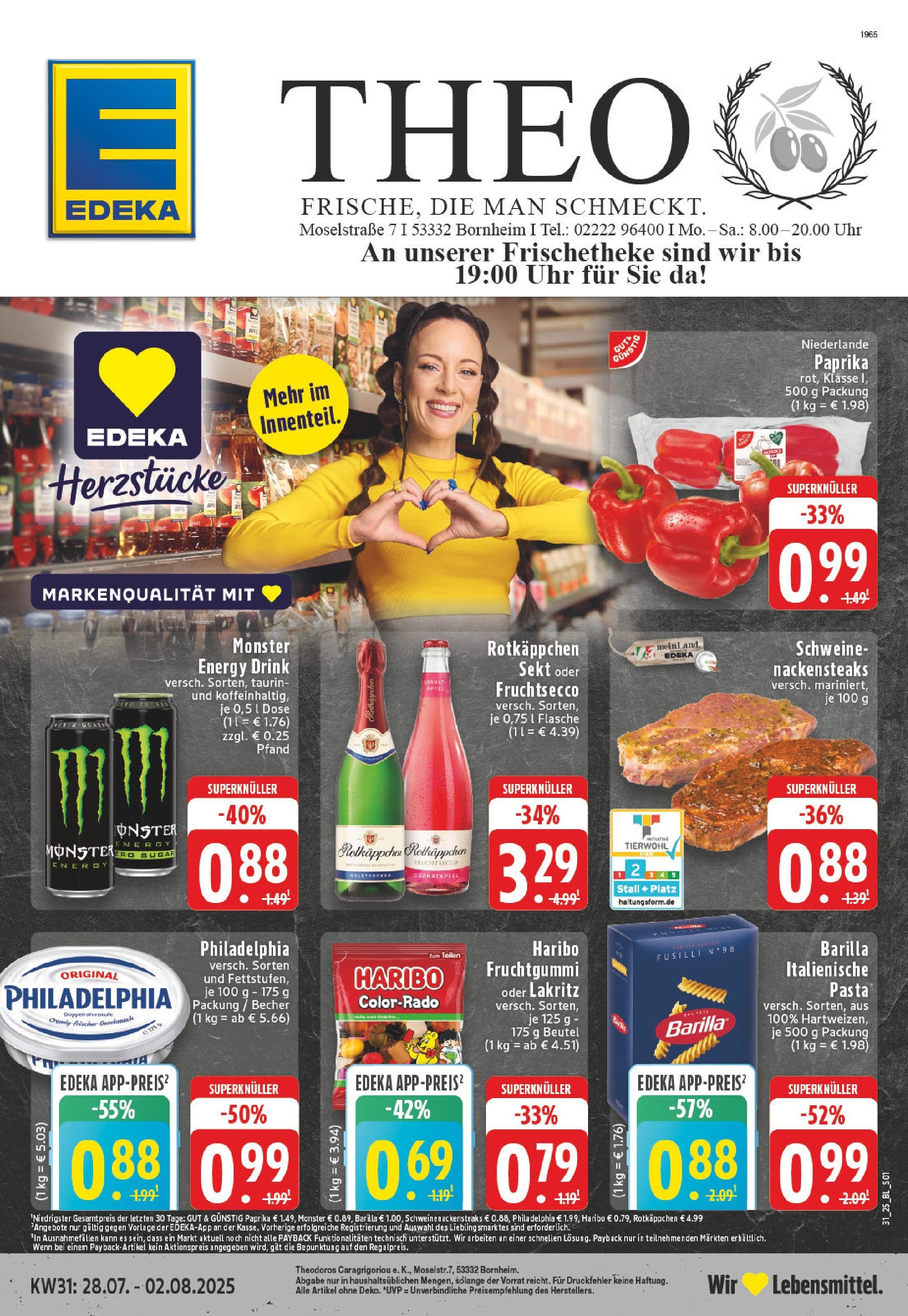 EDEKA Prospekt ab 27.07.2025 - Prospekt Bornheim Online Vorschau von dem Prospekt des Geschäftes Edeka, gültig ab dem 27.07.2025