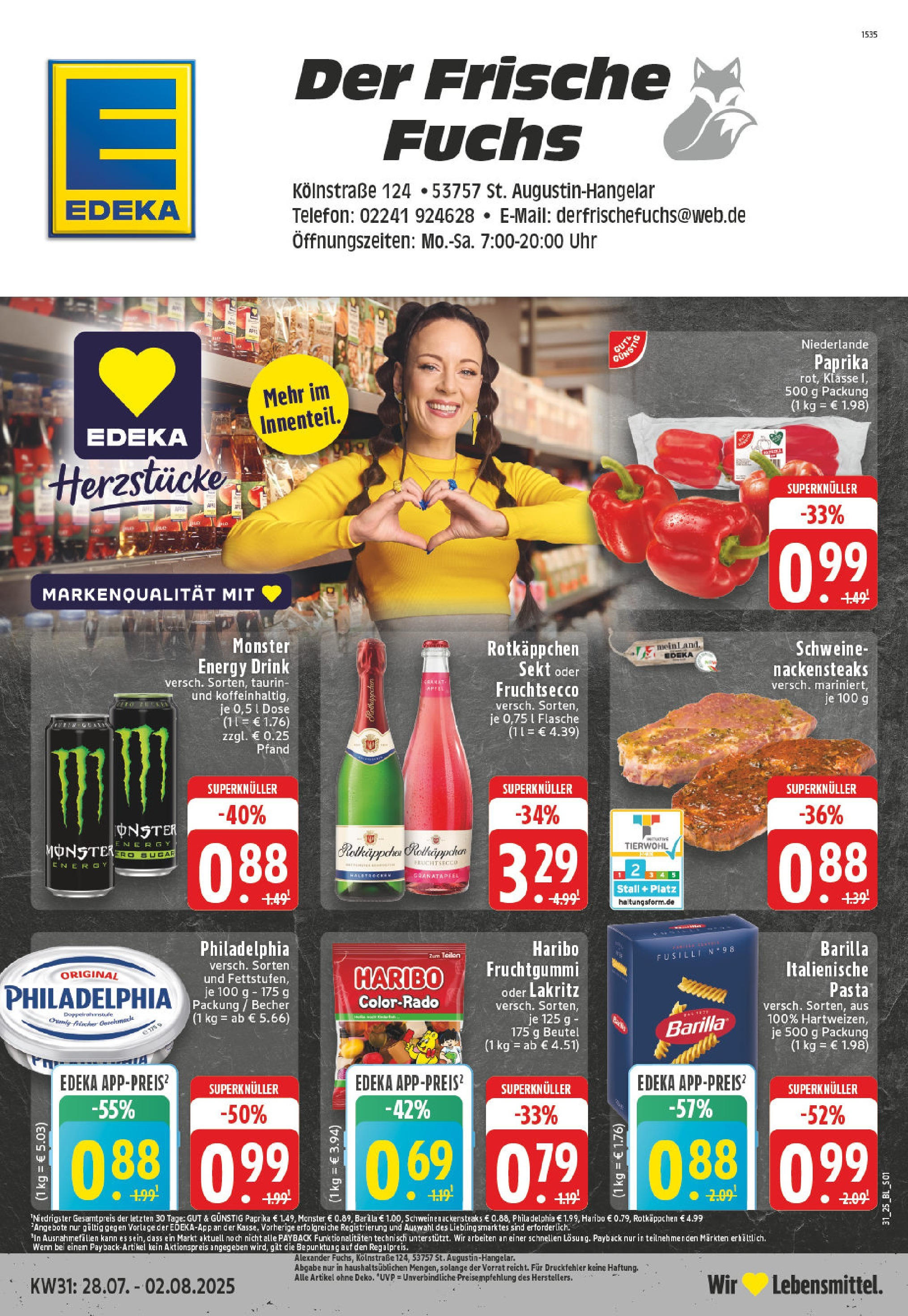 EDEKA Prospekt ab 27.07.2025 - Prospekt Sank Augustin Online
