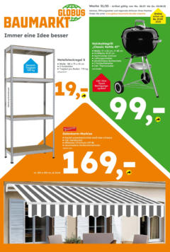 Vorschau von dem Prospekt des Geschäftes Globus Baumarkt, gültig ab dem 28.07.2025