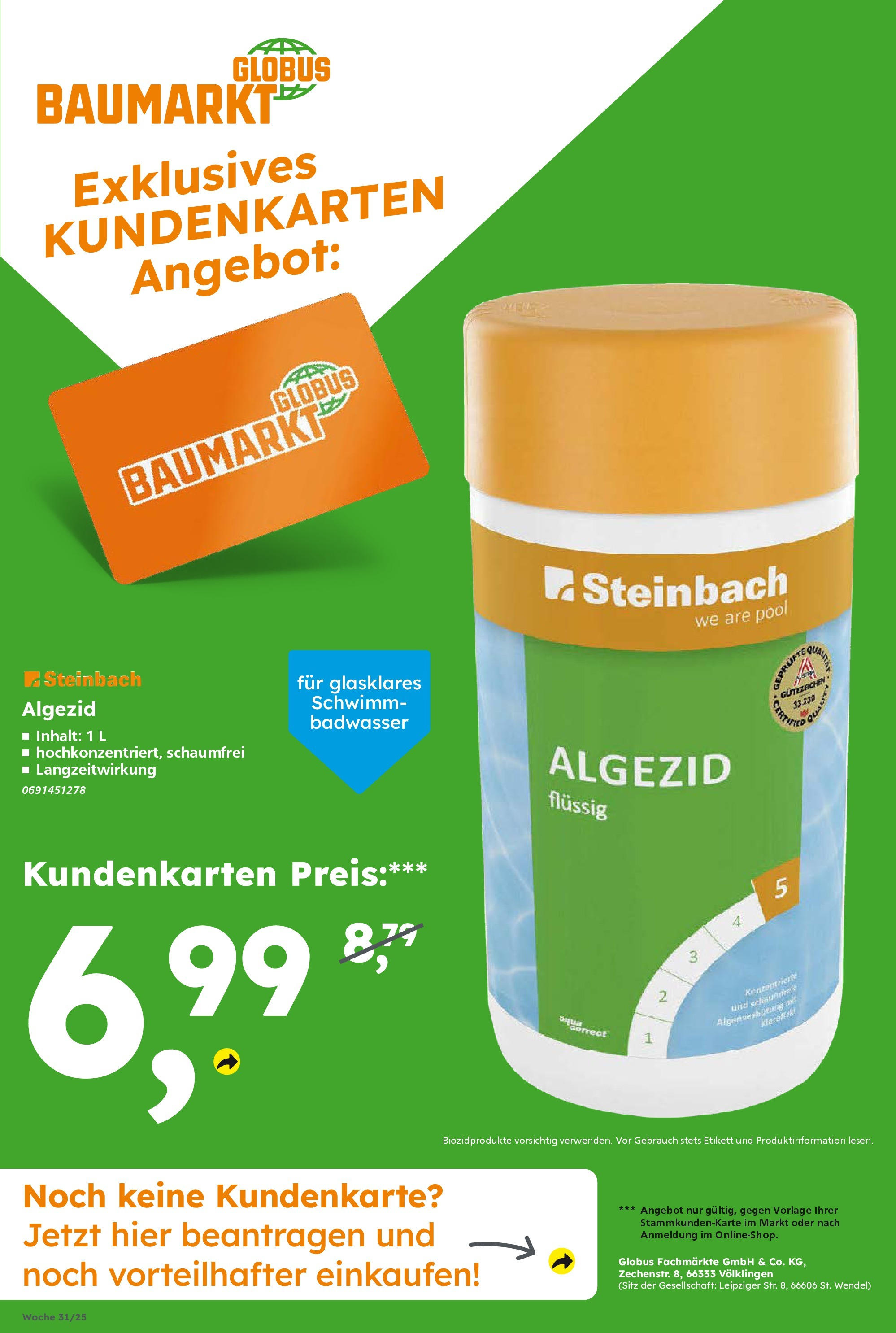 Globus Baumarkt prospekt Völklingen	 (ab 28.07.2025) zum Blättern | Seite: 11