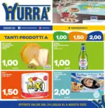 Hurrà Discount Tanti prodotti a 1.00 1.50 2.00 - al 06.08.2025