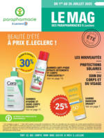 E.Leclerc Parapharmacie Magazine Eté - au 26.07.2025
