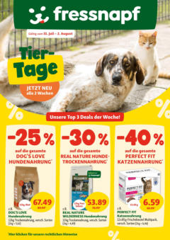Vorschau von dem Prospekt - Fressnapf Flugblatt gültig ab 31.07.2025