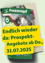 Fressnapf: bald neue Angebote!