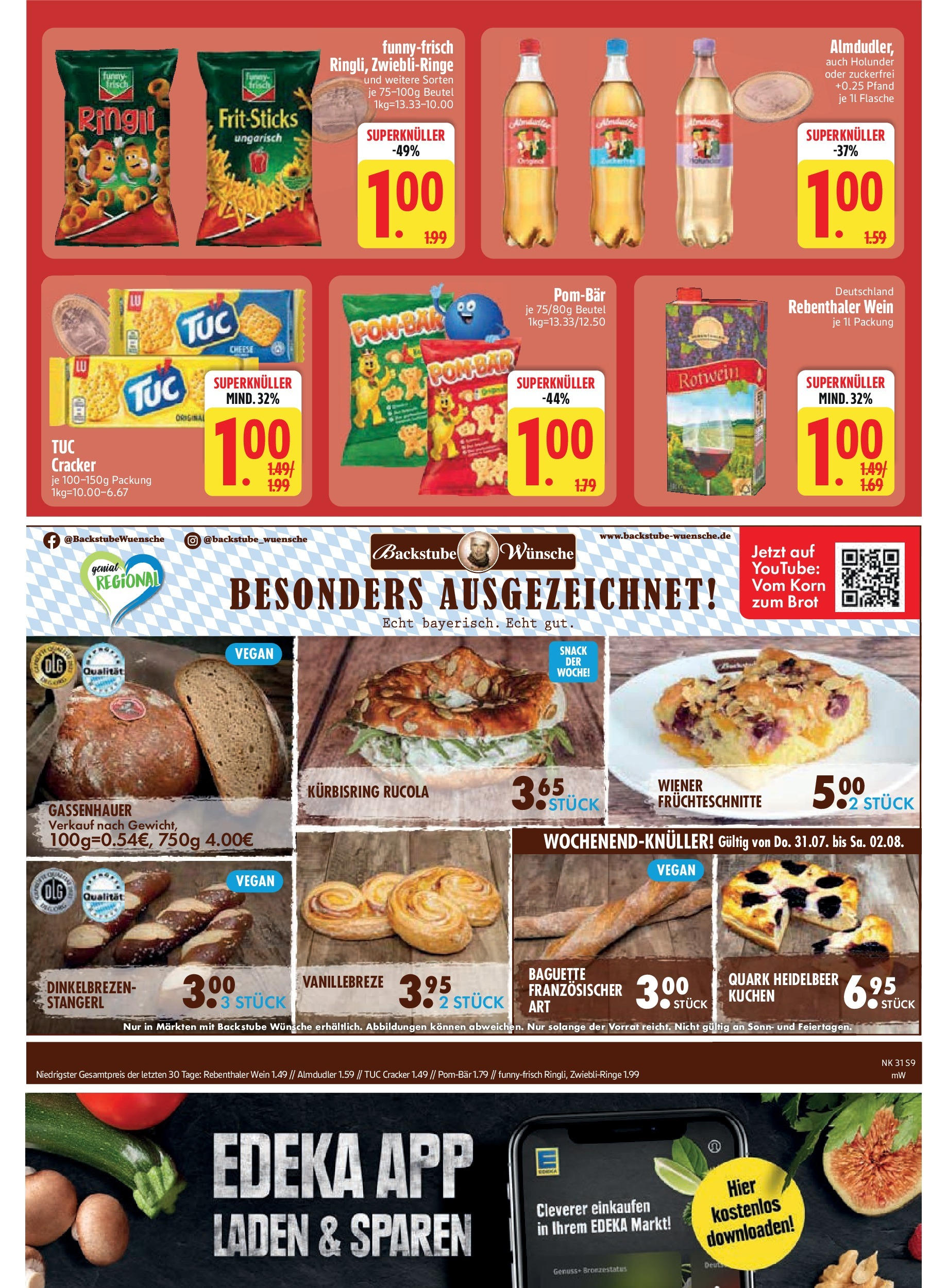 Edeka prospekt Kirchseeon (ab 27.07.2025) » Angebote Online | Seite: 11 | Produkte: Quark, Baguette, Wein, Kuchen Edeka prospekt Kirchseeon (ab 27.07.2025) » Angebote Online | Seite: 11 | Produkte: Quark, Baguette, Wein, Kuchen