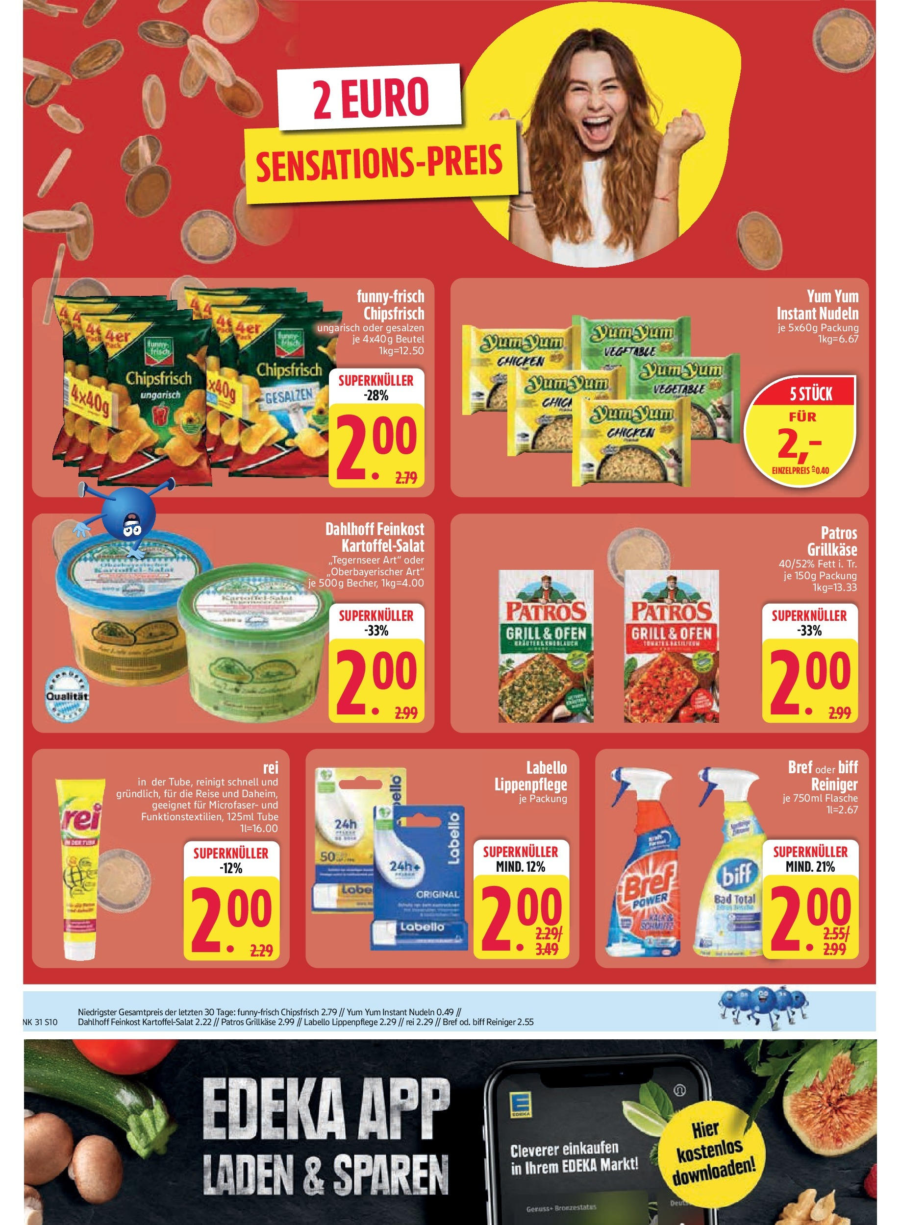 Edeka prospekt Schliersee	 (ab 28.07.2025) » Angebote Online | Seite: 12 | Produkte: Grill, Patros, Nudeln, Chips