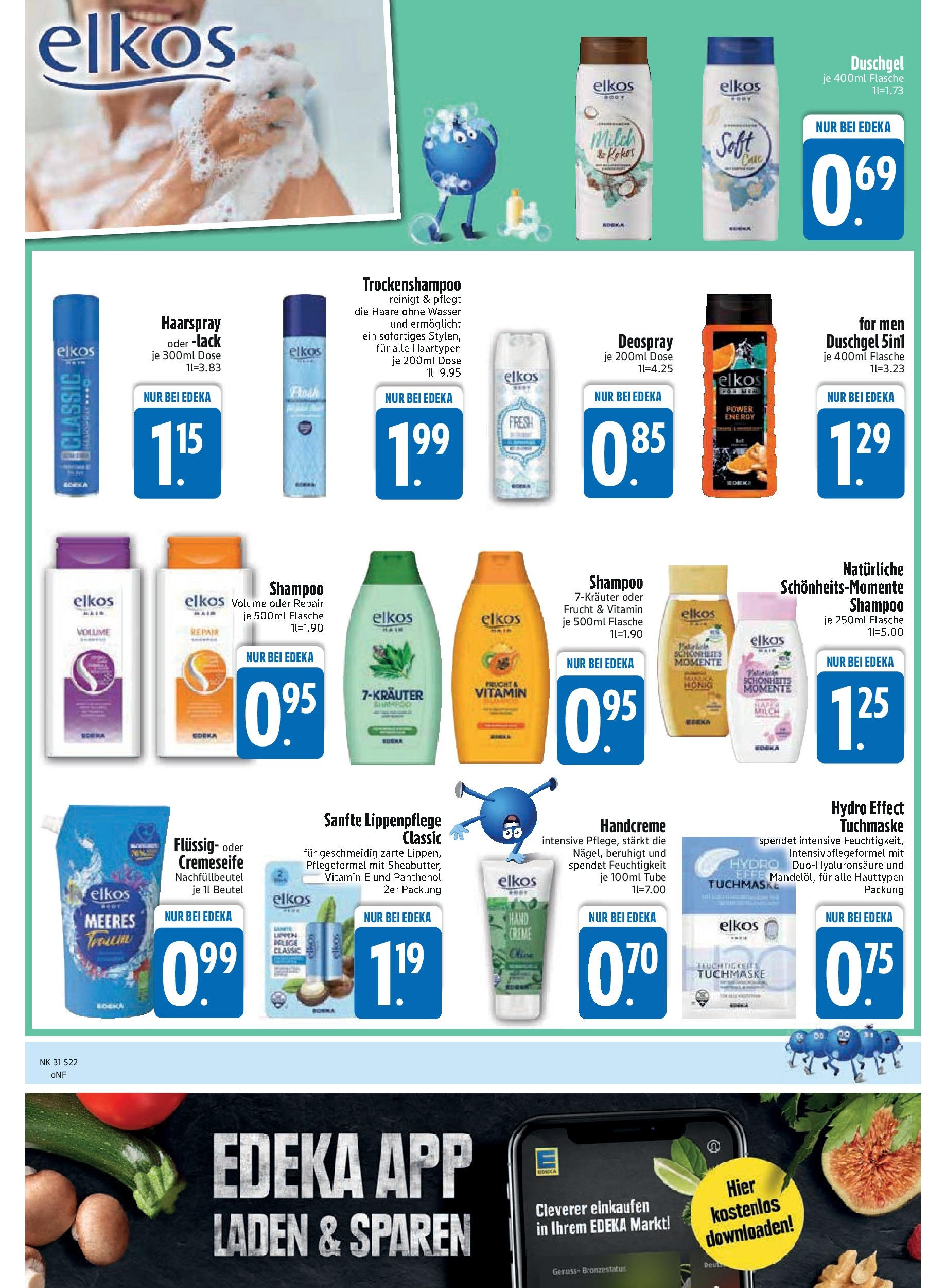 Edeka prospekt Trostberg (ab 27.07.2025) » Angebote Online | Seite: 24 | Produkte: Shampoo, Haarspray, Duschgel, Tuchmaske Edeka prospekt Trostberg (ab 27.07.2025) » Angebote Online | Seite: 24 | Produkte: Shampoo, Haarspray, Duschgel, Tuchmaske