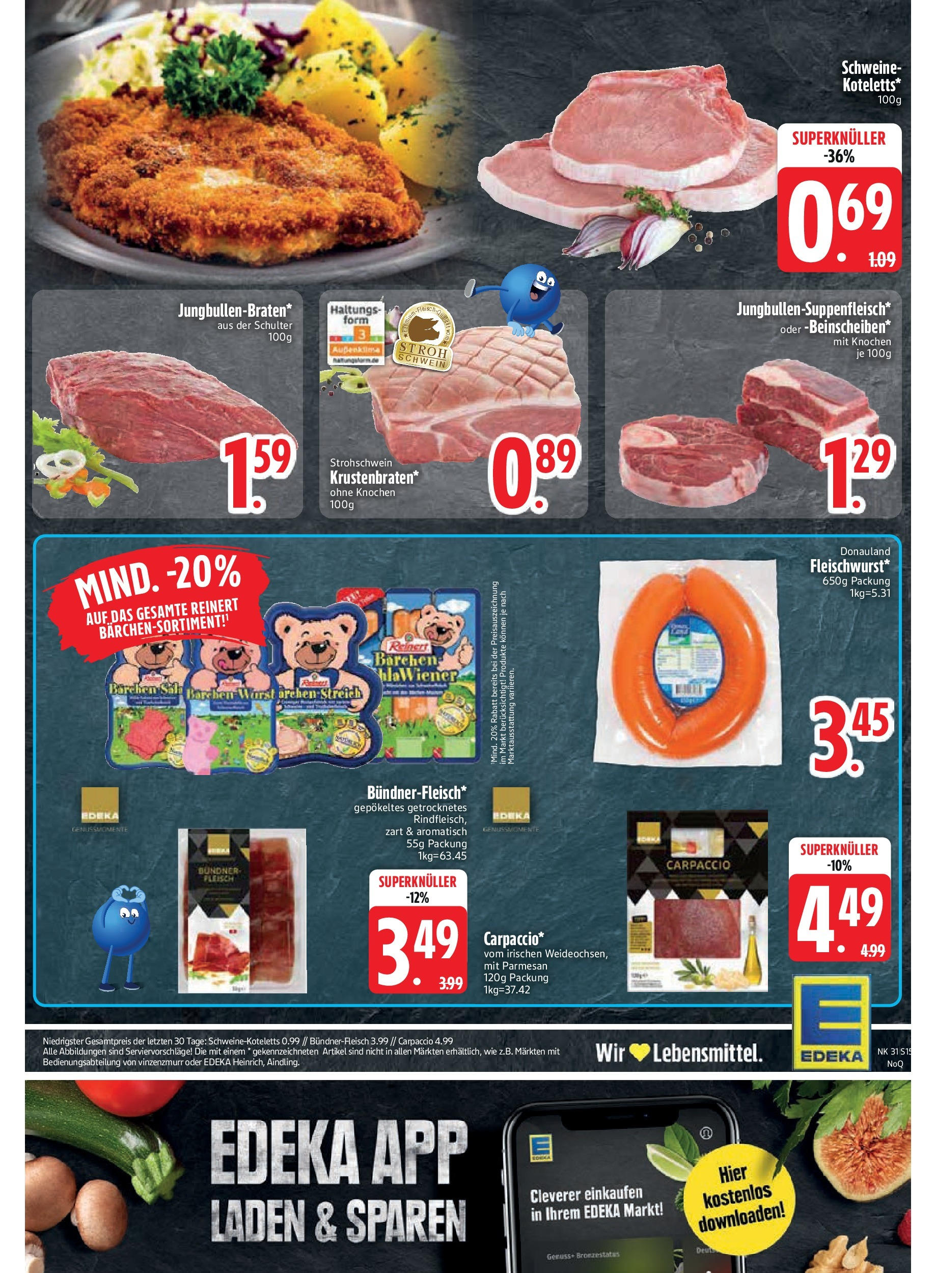 Edeka prospekt Aldersbach (ab 27.07.2025) » Angebote Online | Seite: 17 | Produkte: Fleisch Edeka prospekt Aldersbach (ab 27.07.2025) » Angebote Online | Seite: 17 | Produkte: Fleisch
