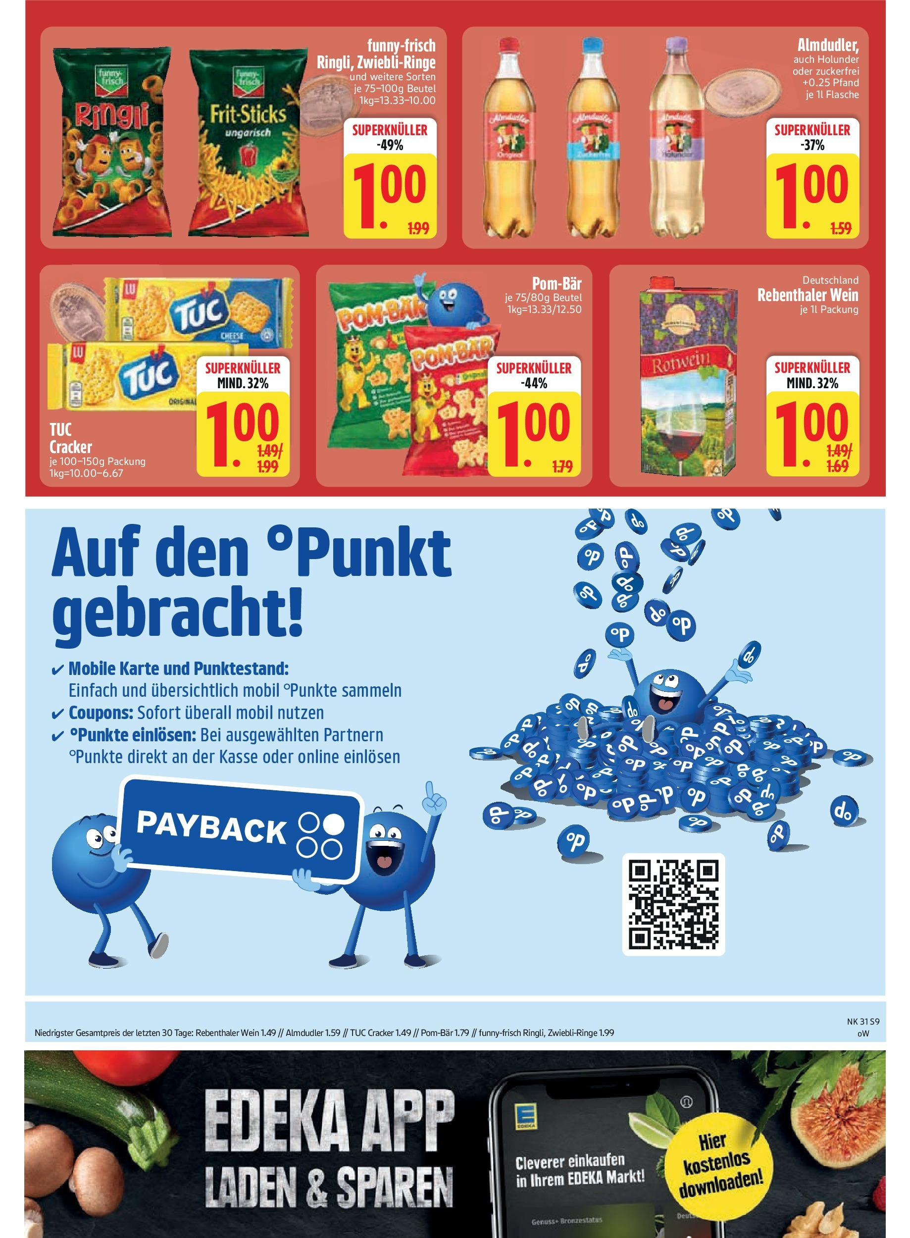 Edeka prospekt Schliersee	 (ab 28.07.2025) » Angebote Online | Seite: 11 | Produkte: Rotwein, Funny frisch, POM-BÄR, Wein