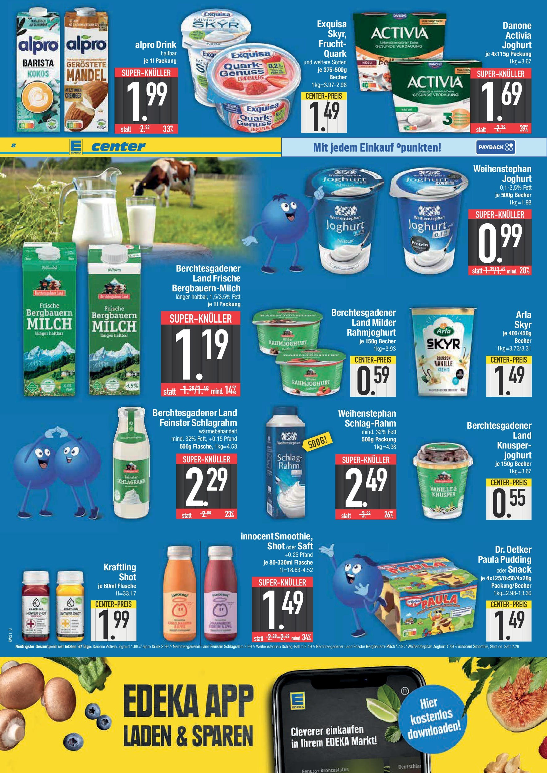 Edeka prospekt Krumbach (ab 27.07.2025) » Angebote Online | Seite: 8 | Produkte: Activia, Joghurt, Skyr, Saft Edeka prospekt Krumbach (ab 27.07.2025) » Angebote Online | Seite: 8 | Produkte: Activia, Joghurt, Skyr, Saft