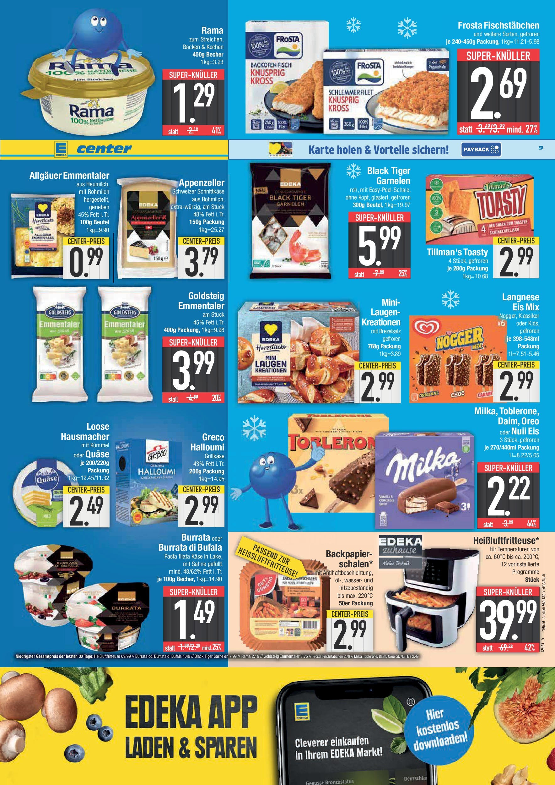 Edeka prospekt Krumbach (ab 27.07.2025) » Angebote Online | Seite: 9 | Produkte: Langnese, Tiger garnelen, Sahne, Eis Edeka prospekt Krumbach (ab 27.07.2025) » Angebote Online | Seite: 9 | Produkte: Langnese, Tiger garnelen, Sahne, Eis