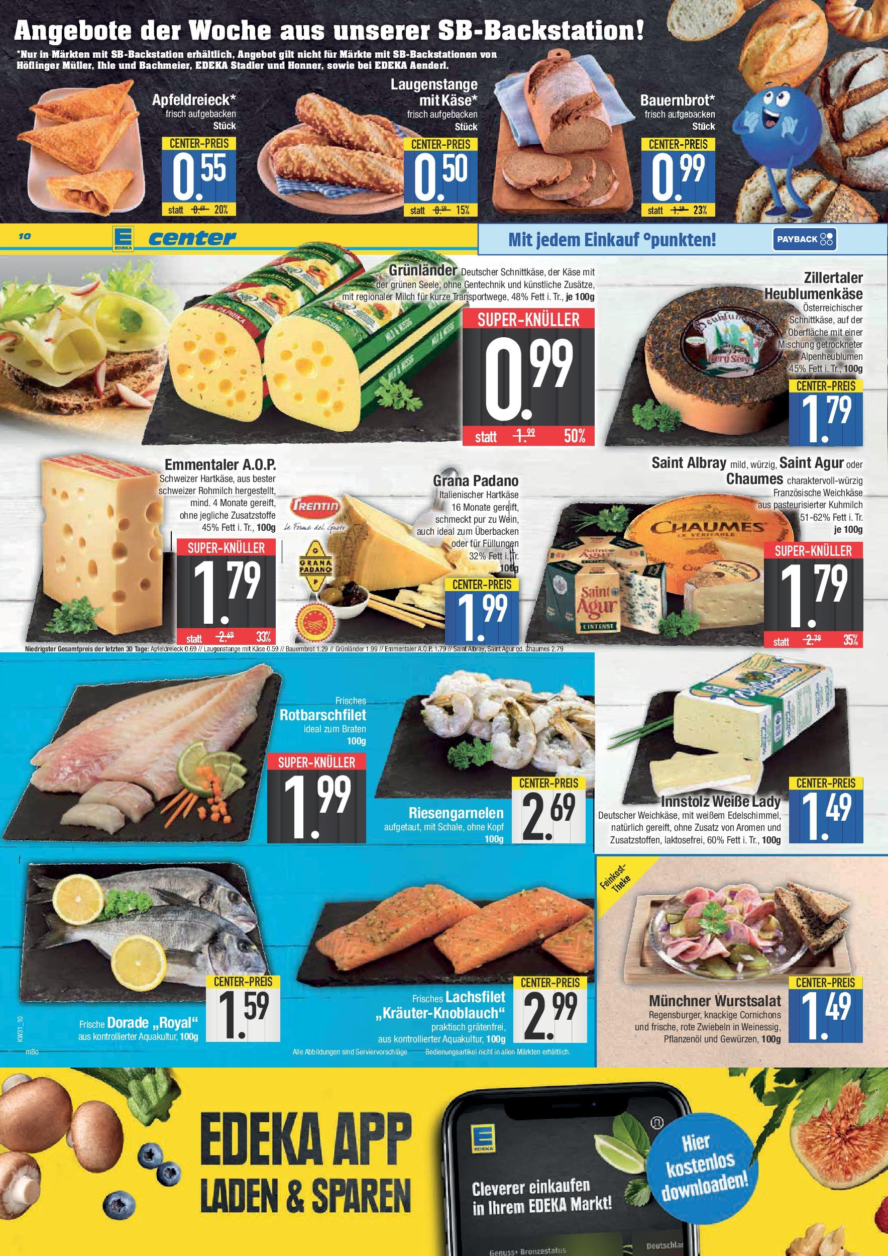 Edeka prospekt Krumbach (ab 27.07.2025) » Angebote Online | Seite: 10 | Produkte: Dorade, Milch, Theke, Grunlander Edeka prospekt Krumbach (ab 27.07.2025) » Angebote Online | Seite: 10 | Produkte: Dorade, Milch, Theke, Grunlander