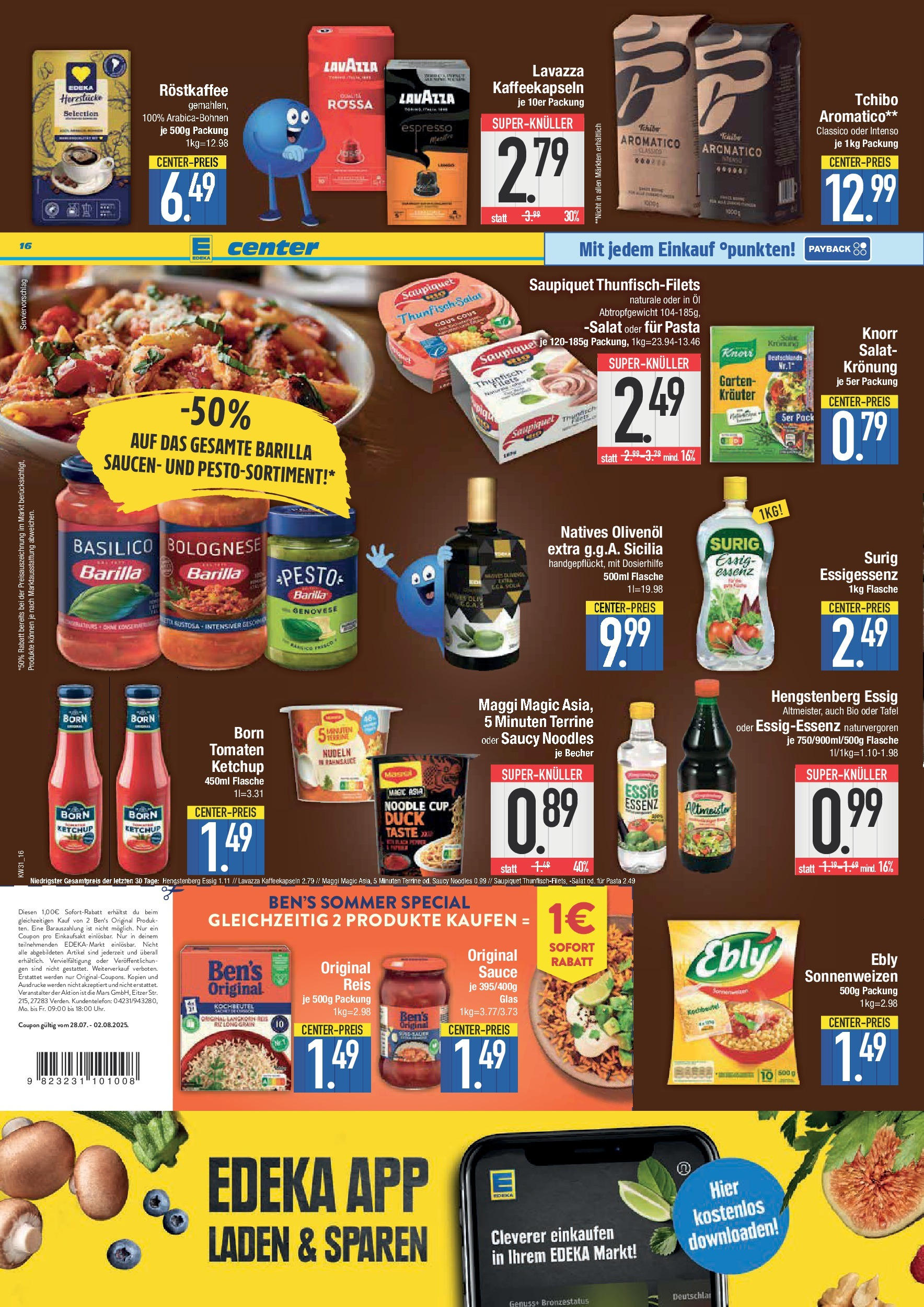 Edeka prospekt Krumbach (ab 27.07.2025) » Angebote Online | Seite: 16 | Produkte: Maggi, Pasta, Nudeln, Salat Edeka prospekt Krumbach (ab 27.07.2025) » Angebote Online | Seite: 16 | Produkte: Maggi, Pasta, Nudeln, Salat