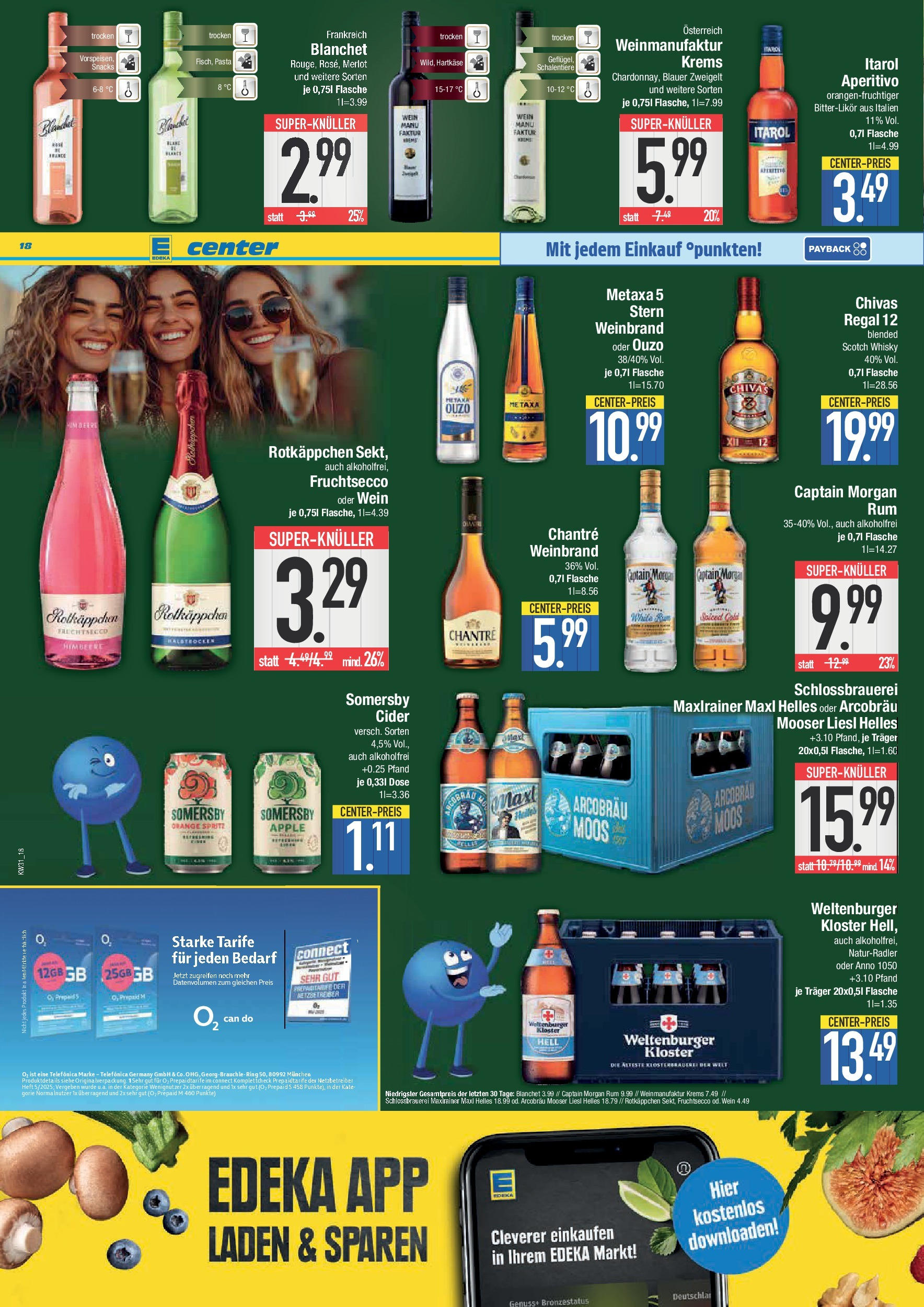 Edeka prospekt Krumbach (ab 27.07.2025) » Angebote Online | Seite: 18 | Produkte: Regal, Metaxa, Chantré, Wein Edeka prospekt Krumbach (ab 27.07.2025) » Angebote Online | Seite: 18 | Produkte: Regal, Metaxa, Chantré, Wein