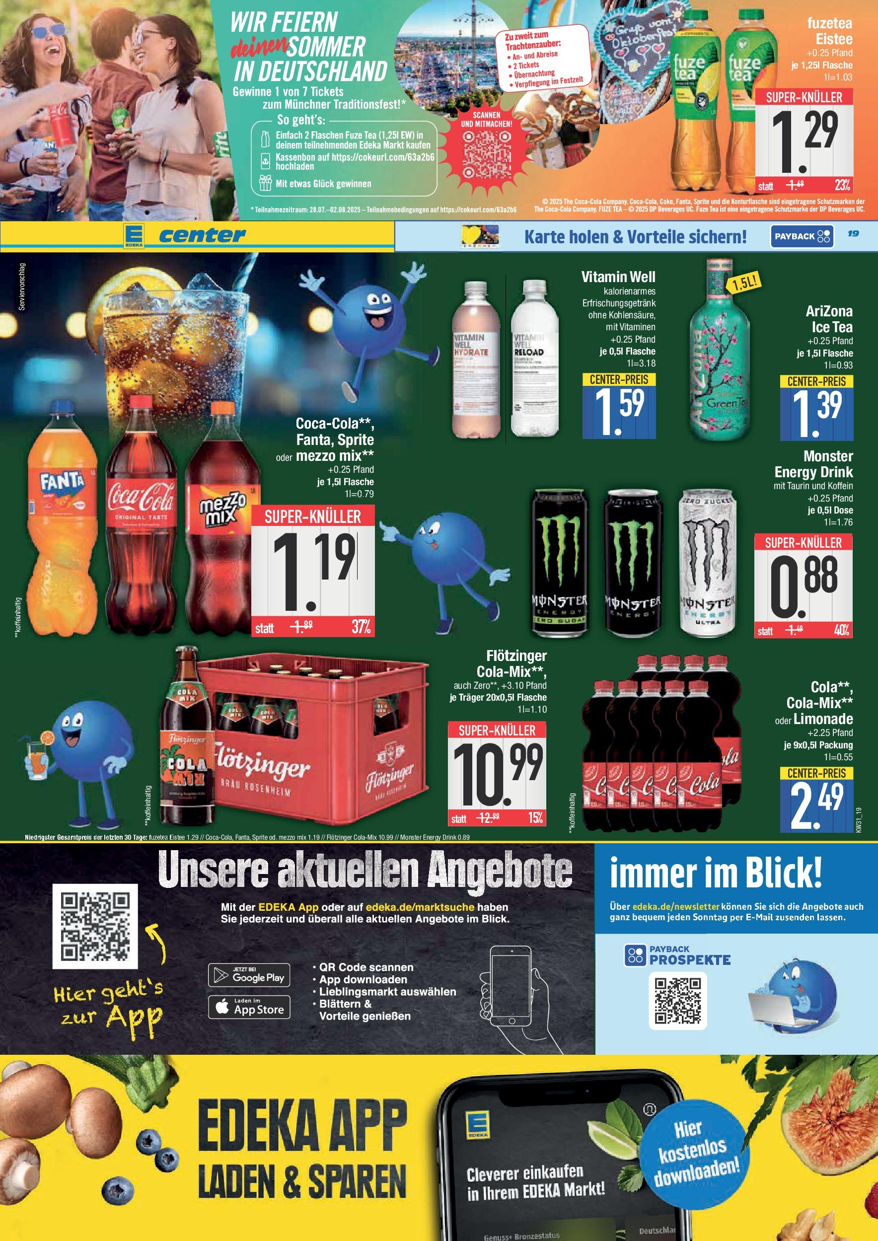 Edeka prospekt Krumbach (ab 27.07.2025) » Angebote Online | Seite: 19 | Produkte: Coca cola, Sprite, Energy, Limonade Edeka prospekt Krumbach (ab 27.07.2025) » Angebote Online | Seite: 19 | Produkte: Coca cola, Sprite, Energy, Limonade
