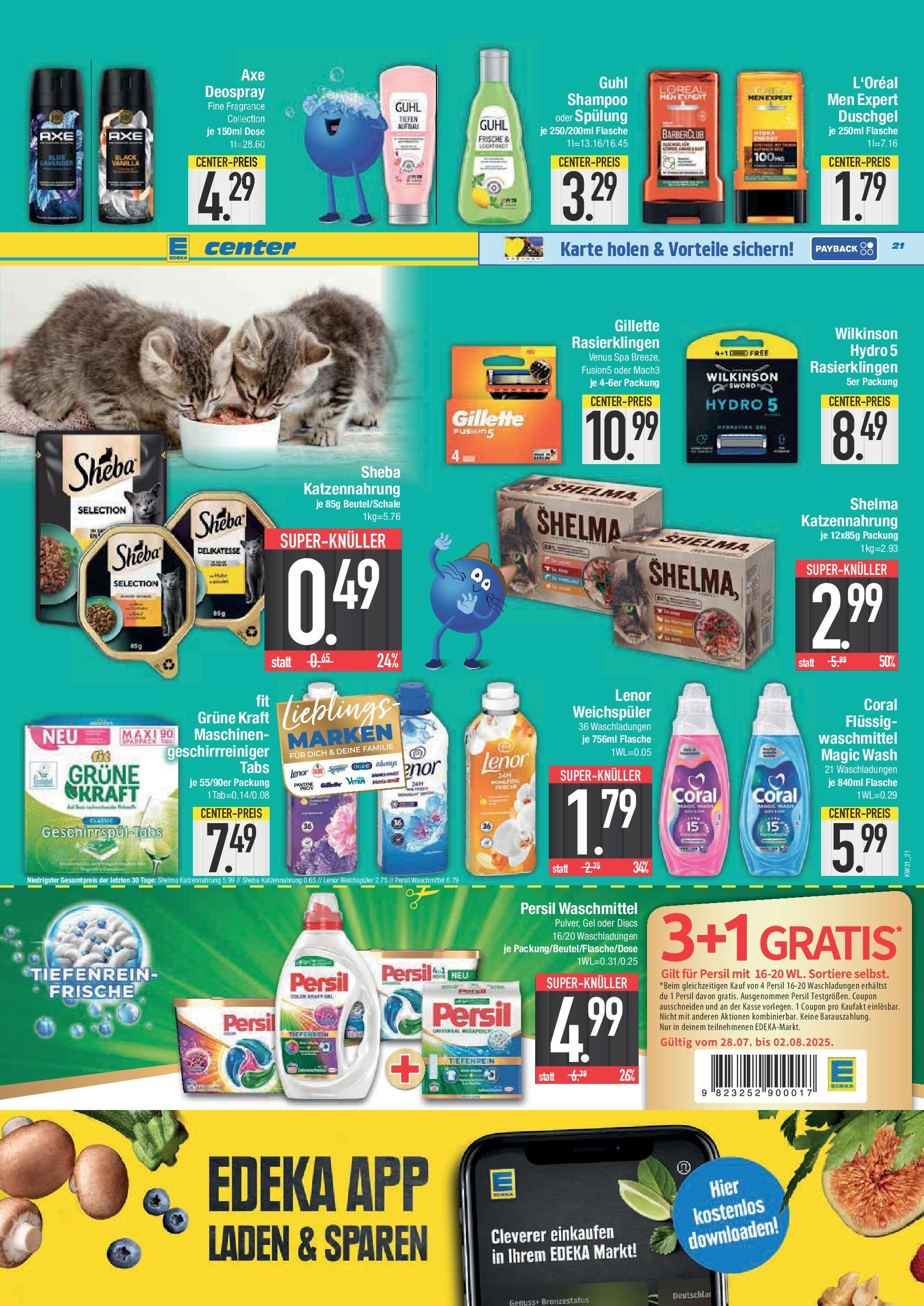 Edeka prospekt München (ab 27.07.2025) » Angebote Online | Seite: 21 | Produkte: Energy, Duschgel, Weichspüler, Deospray Edeka prospekt München (ab 27.07.2025) » Angebote Online | Seite: 21 | Produkte: Energy, Duschgel, Weichspüler, Deospray
