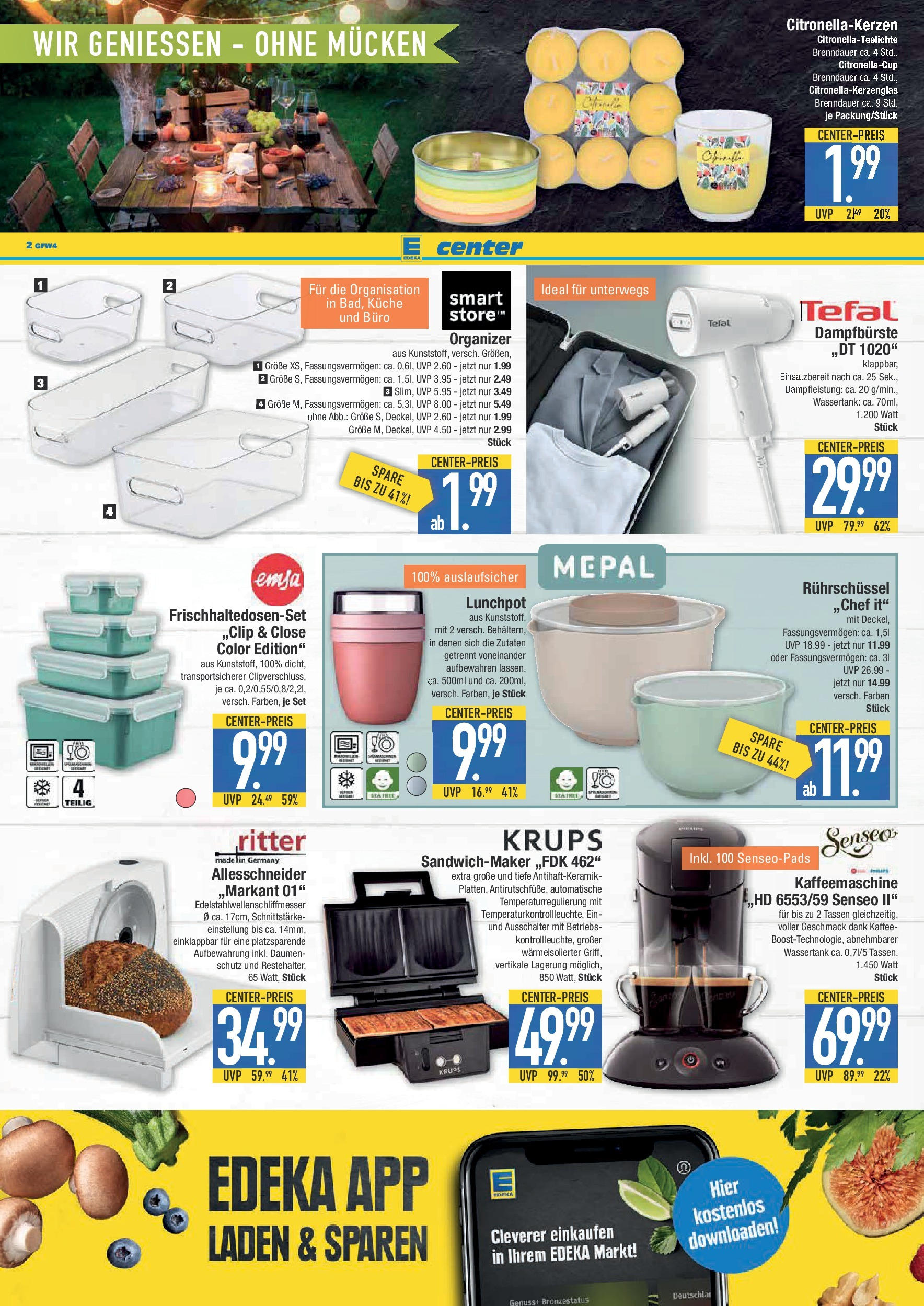 Edeka prospekt Krumbach (ab 27.07.2025) » Angebote Online | Seite: 22 | Produkte: Senseo, Sandwichmaker, Kaffee, Küche Edeka prospekt Krumbach (ab 27.07.2025) » Angebote Online | Seite: 22 | Produkte: Senseo, Sandwichmaker, Kaffee, Küche