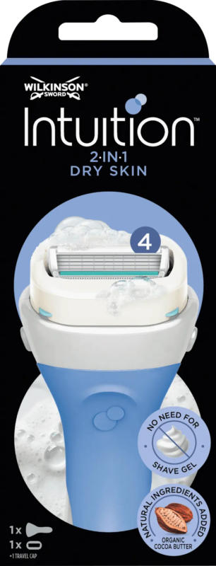 WILKINSON SWORD Rasierer, Intuition 2in1 Dry Skin