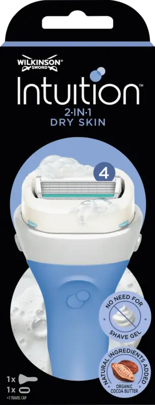WILKINSON SWORD Rasierer, Intuition 2in1 Dry Skin