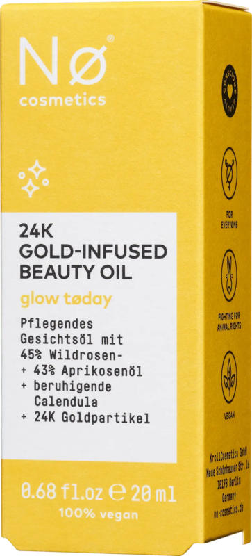 Nø Cosmetics Gesichtsöl glow today 24K Gold-Infused Beauty Oil