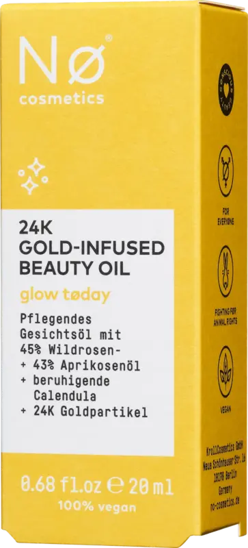 Nø Cosmetics Gesichtsöl glow today 24K Gold-Infused Beauty Oil