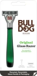 BULLDOG Rasierer, Original Glas