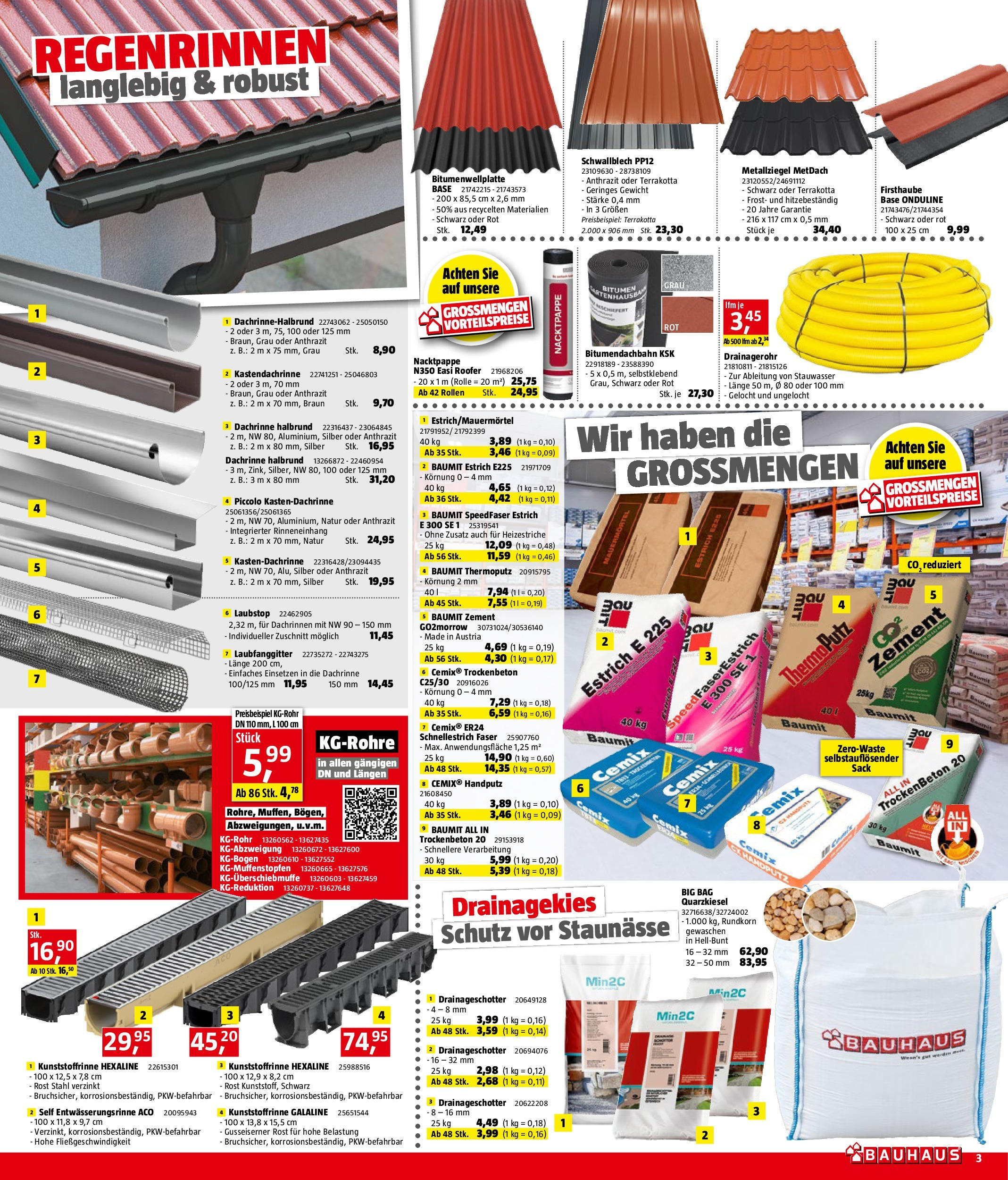 Bauhaus Prospekt aktuell von 05.08.2025 - Aktuelle Angebote | Seite: 3 | Produkte: Gewicht