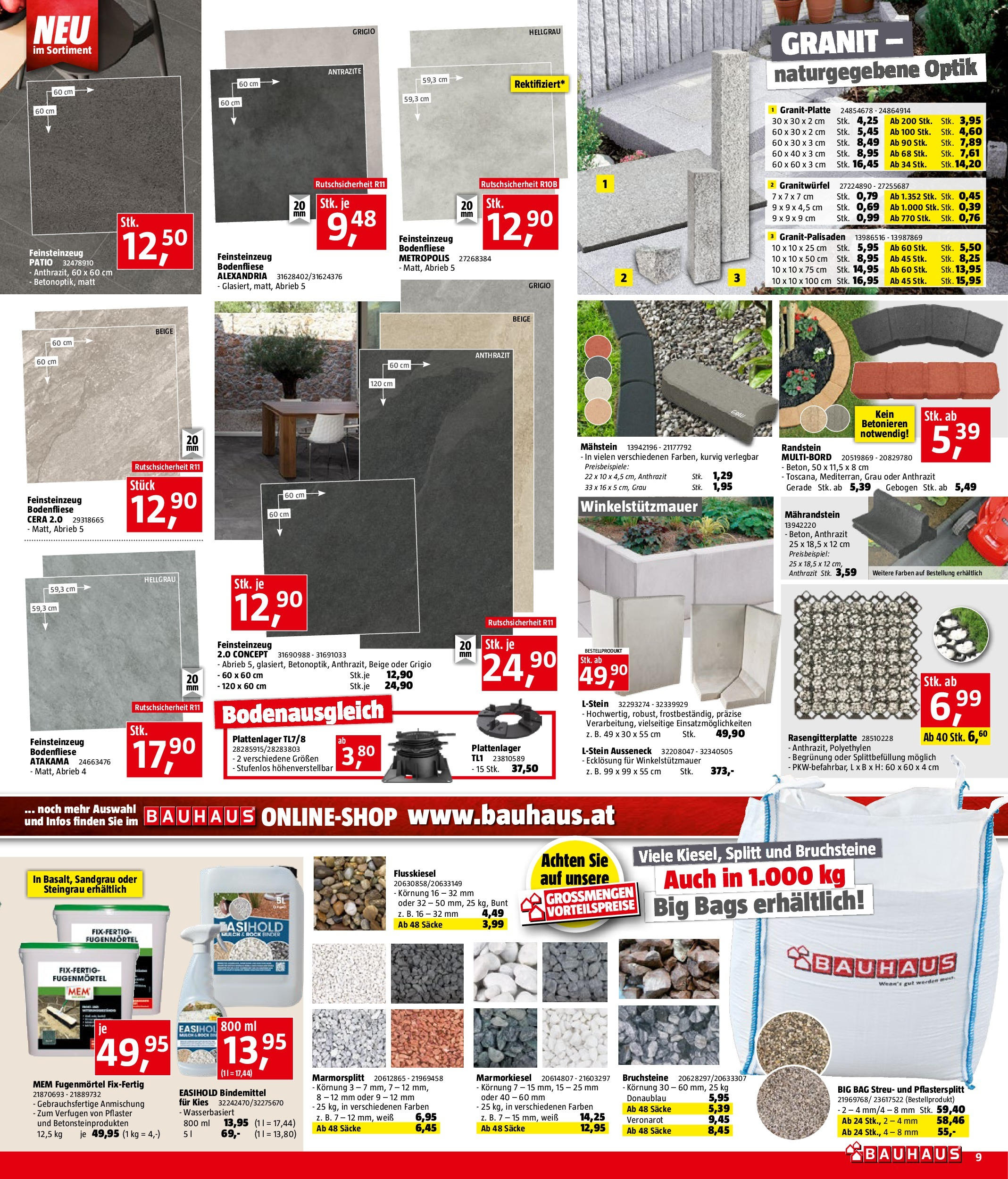 Bauhaus Prospekt aktuell von 05.08.2025 - Aktuelle Angebote | Seite: 9 | Produkte: Rock