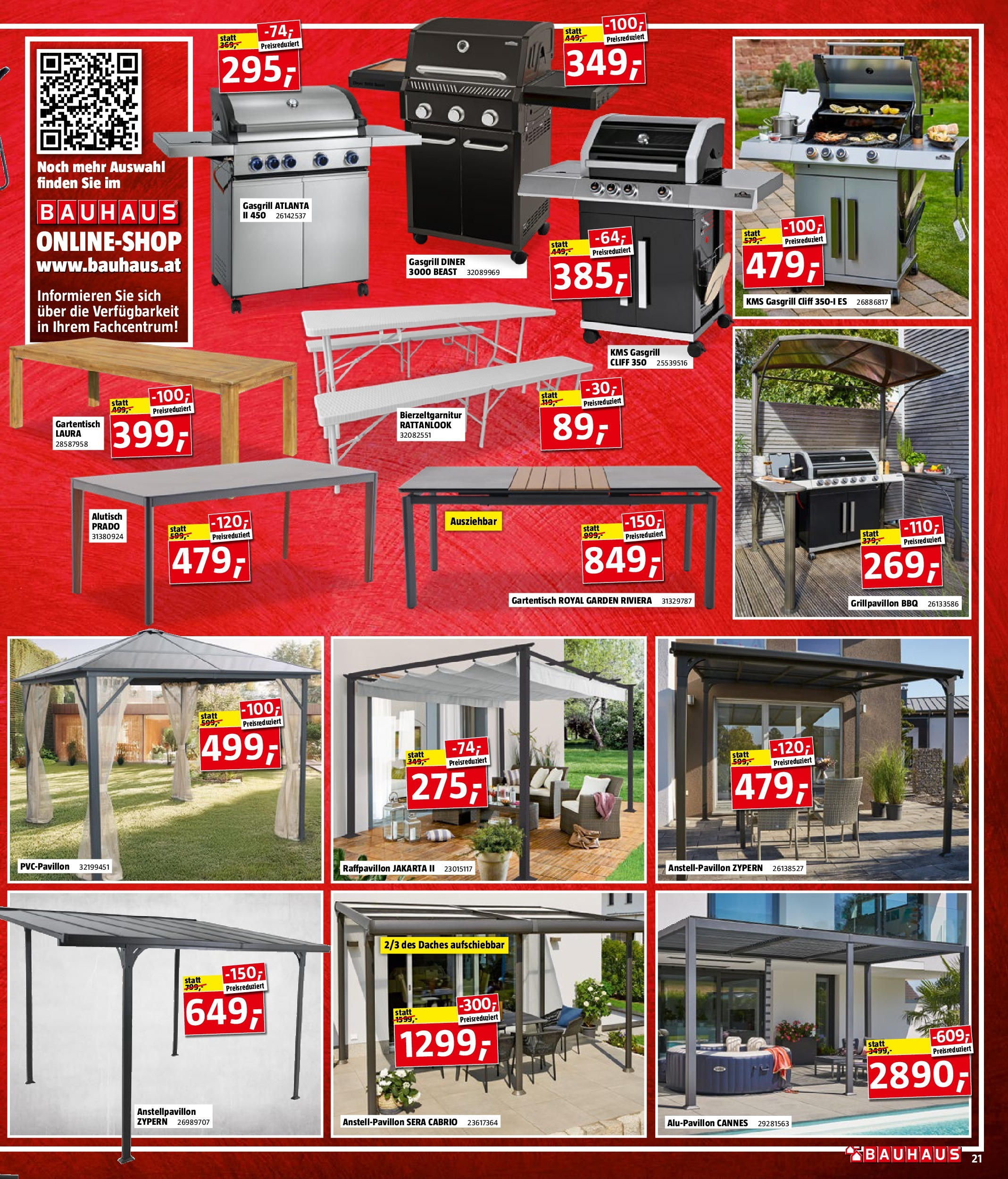 Bauhaus Prospekt aktuell von 05.08.2025 - Aktuelle Angebote | Seite: 21 | Produkte: Grill