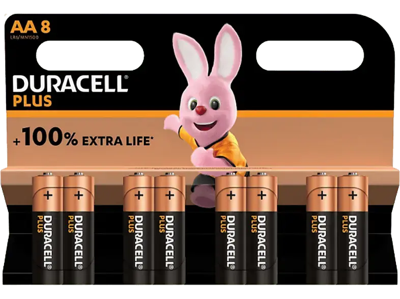 Duracell AA Plus Batterie, 8er Pack