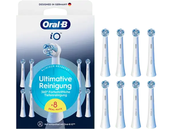 Oral-B iO Ultimative Reinigung White 8er, Aufsteckb&uuml;rsten