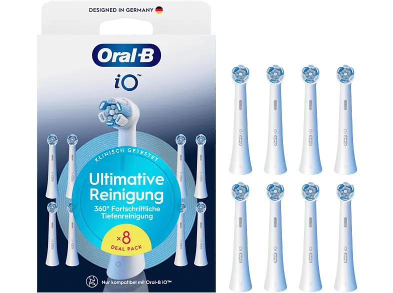 Oral-B iO Ultimative Reinigung White 8er, Aufsteckbürsten