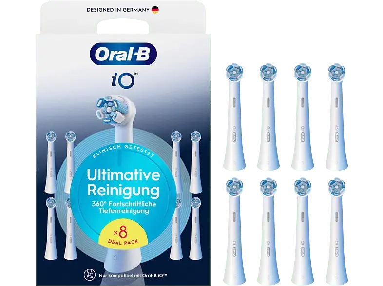 Oral-B iO Ultimative Reinigung White 8er, Aufsteckbürsten