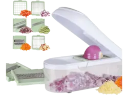 Gourmetmaxx 15180 Multi-Schneider 6in1, 6 Klingenaufsätze