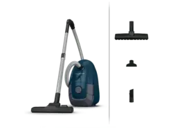 Rowenta Power XXL Parkett RO3126 Bodenstaubsauger mit Beutel (69 dB(A), maximale Leistung: 900 Watt, Dunkelblau)