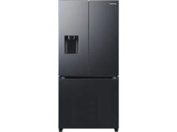 Samsung RF50C530EB1/EF slim French Door, Kühl- und Gefrierkombination (495 l, E, 1776 mm hoch, No Frost (verminderte Eisbildung), Premium Black Steel)