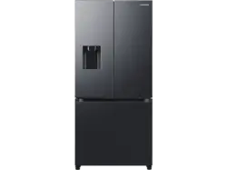 Samsung RF50C530EB1/EF slim French Door, Kühl- und Gefrierkombination (495 l, E, 1776 mm hoch, No Frost (verminderte Eisbildung), Premium Black Steel)