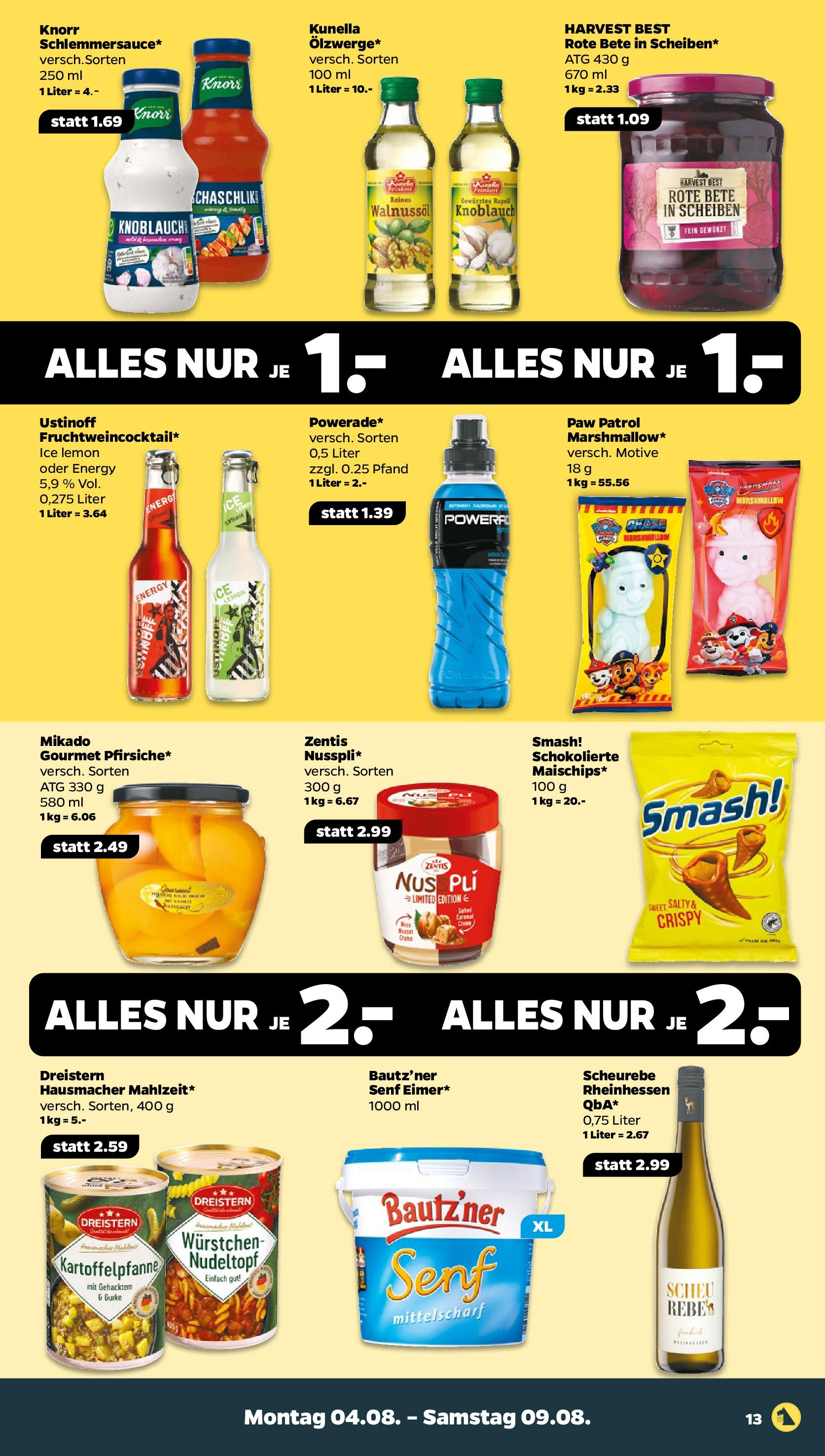 Netto Prospekt Berlin ab 03.08.2025 → Angebote nächste Woche | Seite: 13 | Produkte: Energy, Knorr, Knoblauch Netto Prospekt Berlin ab 03.08.2025 → Angebote nächste Woche | Seite: 13 | Produkte: Energy, Knorr, Knoblauch