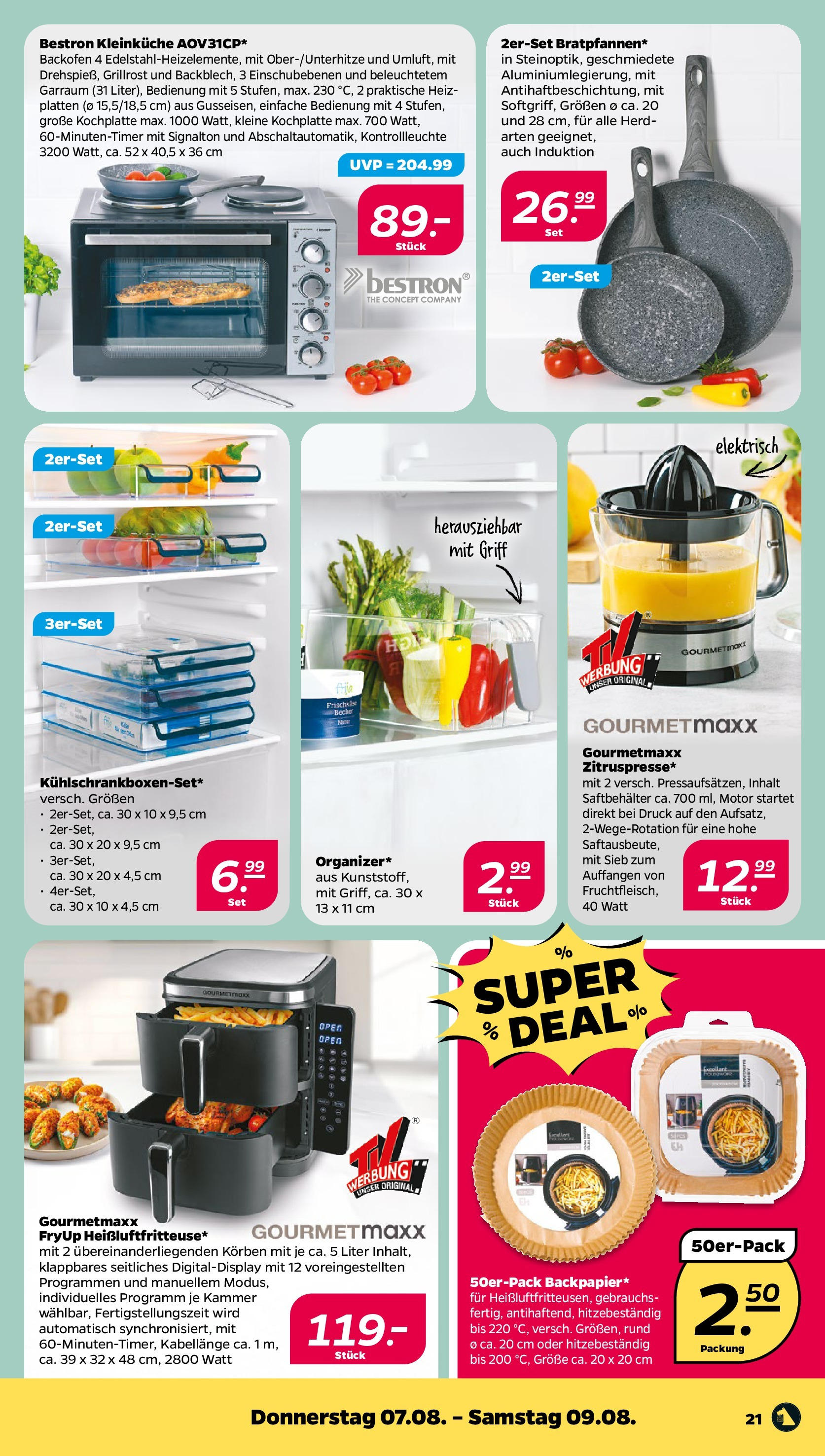 Netto Prospekt Berlin ab 03.08.2025 → Angebote nächste Woche | Seite: 23 | Produkte: Herd, Backofen, Kochplatte, Frischkase Netto Prospekt Berlin ab 03.08.2025 → Angebote nächste Woche | Seite: 23 | Produkte: Herd, Backofen, Kochplatte, Frischkase