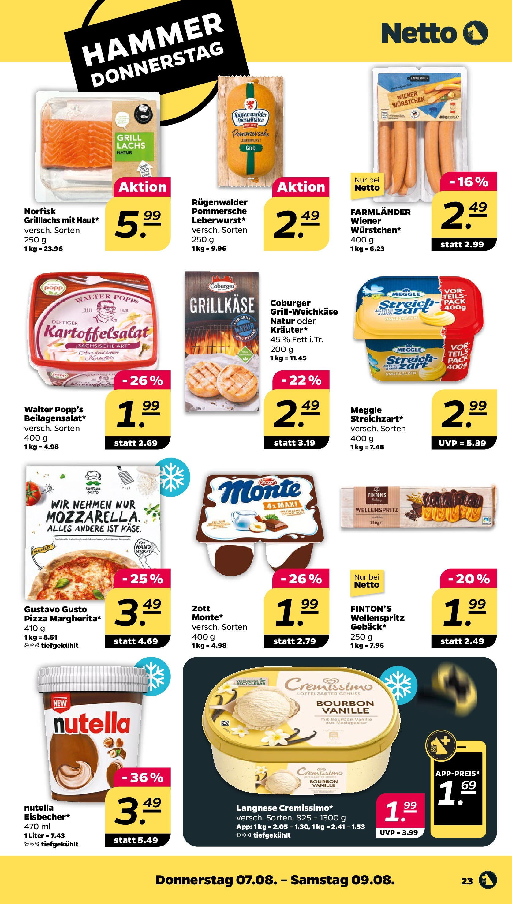 Netto Prospekt Berlin ab 03.08.2025 → Angebote nächste Woche | Seite: 25 | Produkte: Gustavo gusto, Grill, Langnese, Wiener wurstchen Netto Prospekt Berlin ab 03.08.2025 → Angebote nächste Woche | Seite: 25 | Produkte: Gustavo gusto, Grill, Langnese, Wiener wurstchen