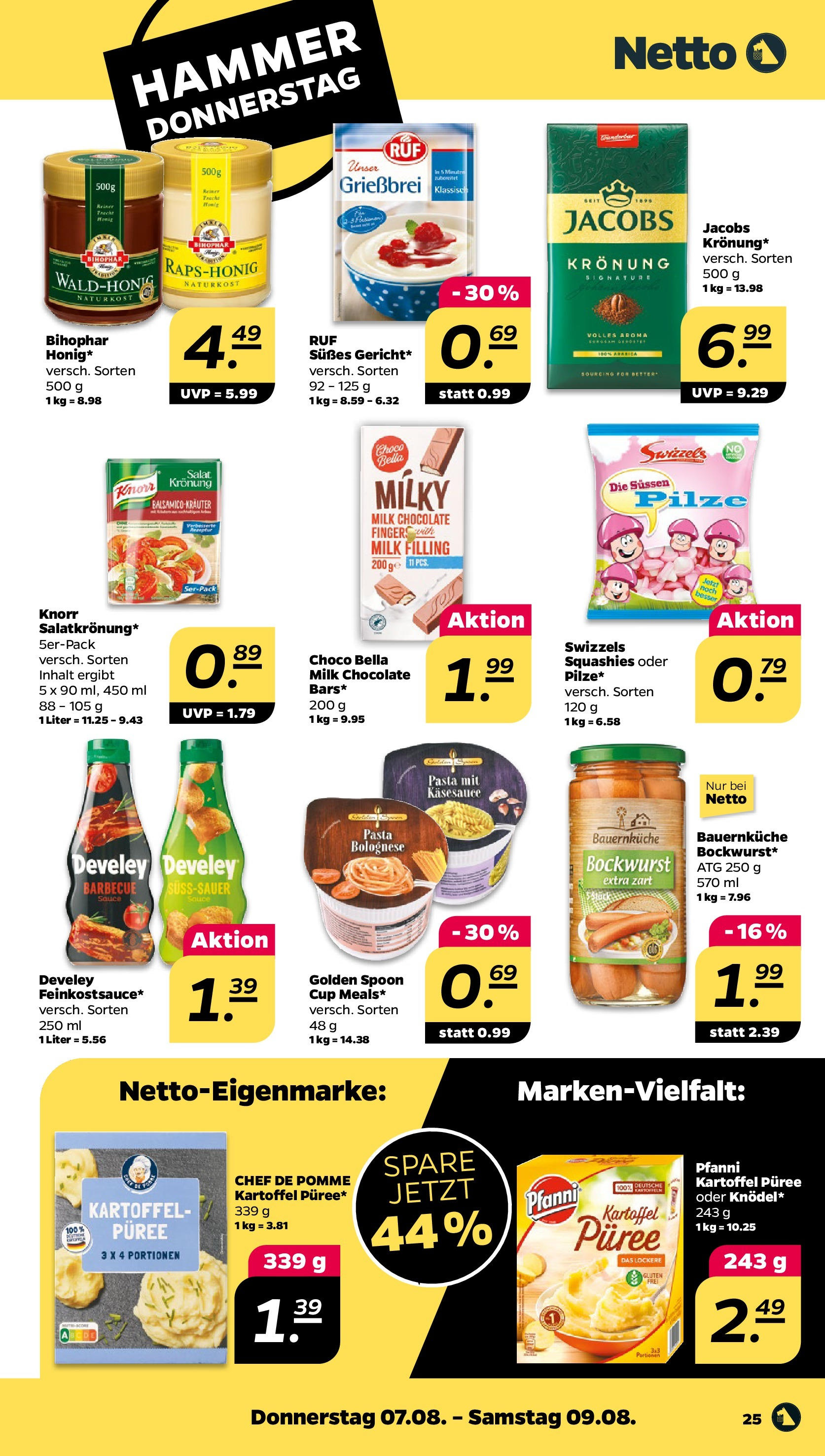 Netto Prospekt Berlin ab 03.08.2025 → Angebote nächste Woche | Seite: 27 | Produkte: Knorr, Kartoffeln, Pasta, Salat Netto Prospekt Berlin ab 03.08.2025 → Angebote nächste Woche | Seite: 27 | Produkte: Knorr, Kartoffeln, Pasta, Salat